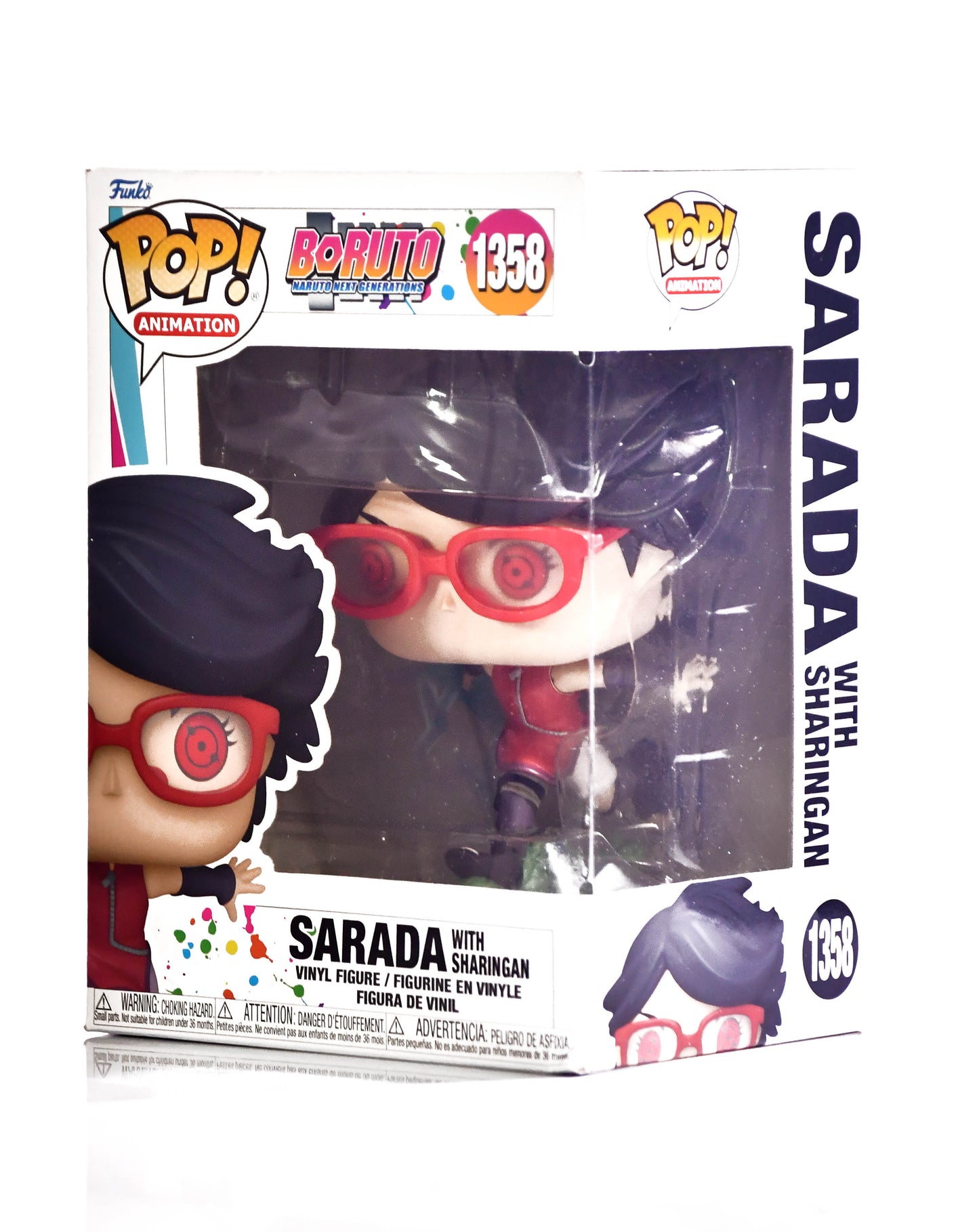 Funko Pop! Naruto Sarada with Sharingan #1358 GITD Entertainment Earth Exclusive