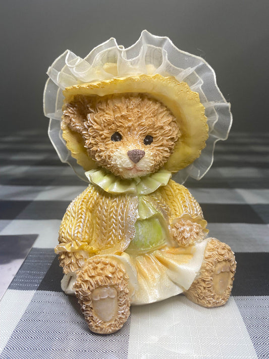 Vintage Teddy Sitting with Hat