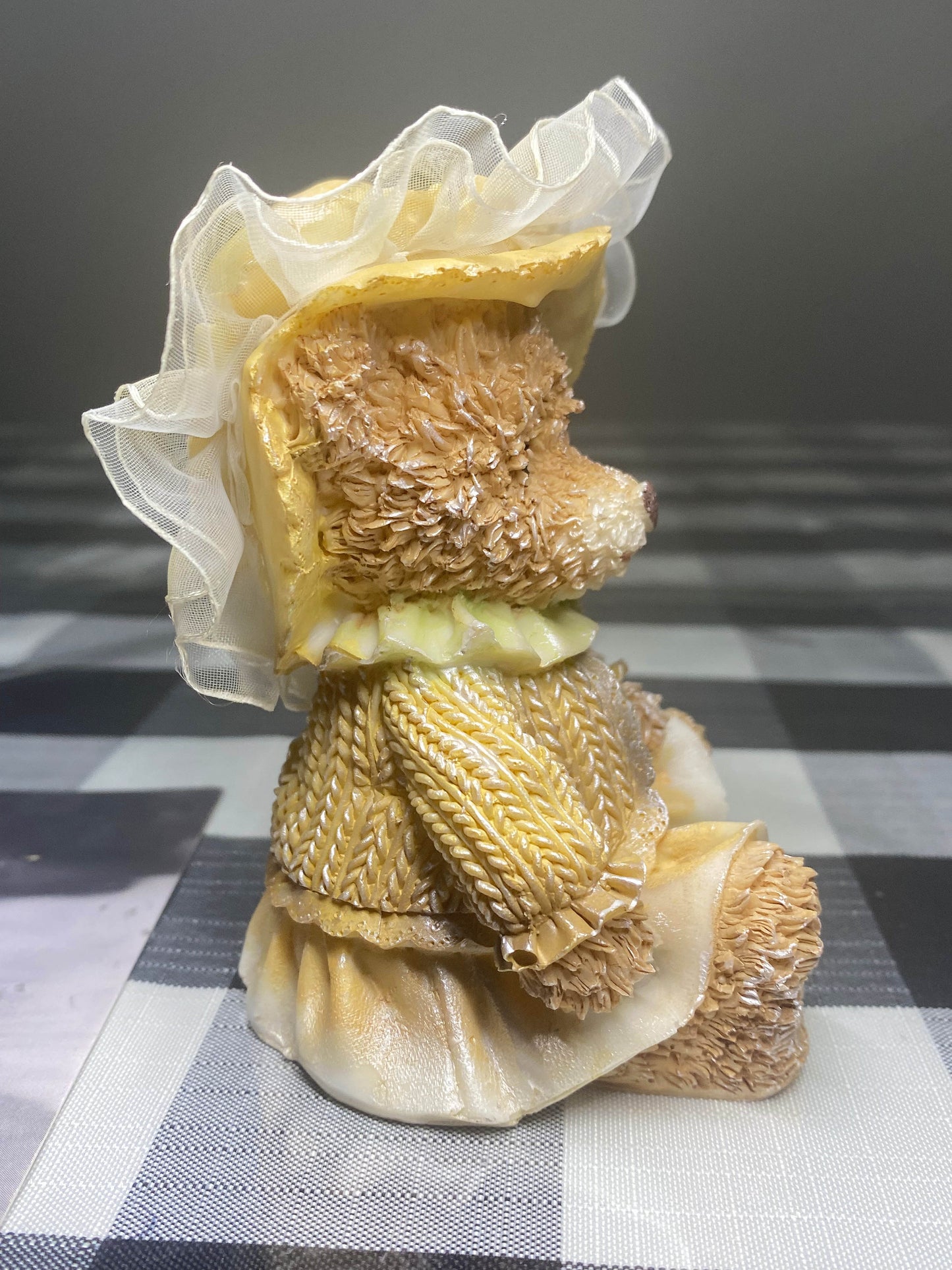 Vintage Teddy Sitting with Hat