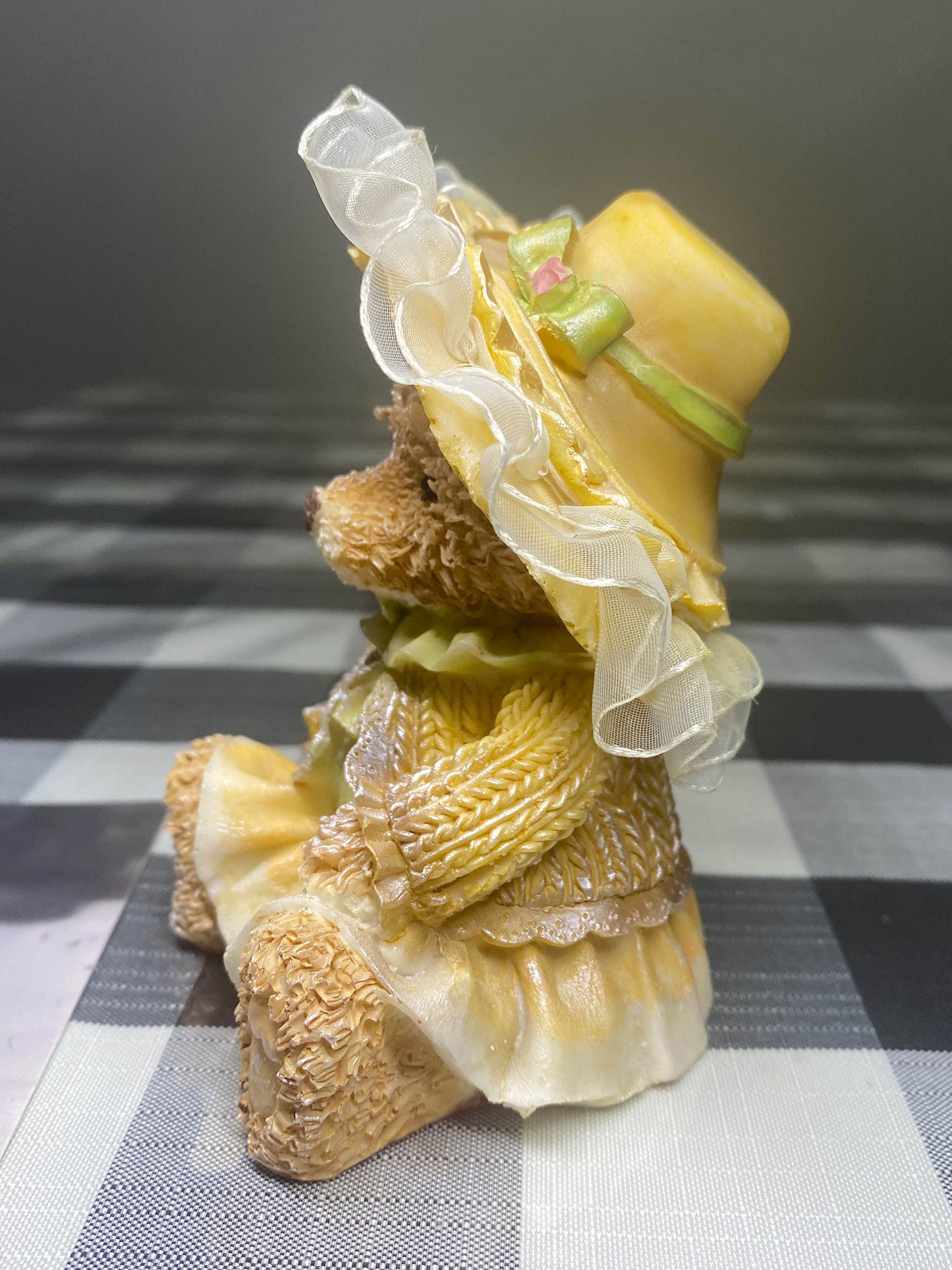 Vintage Teddy Sitting with Hat