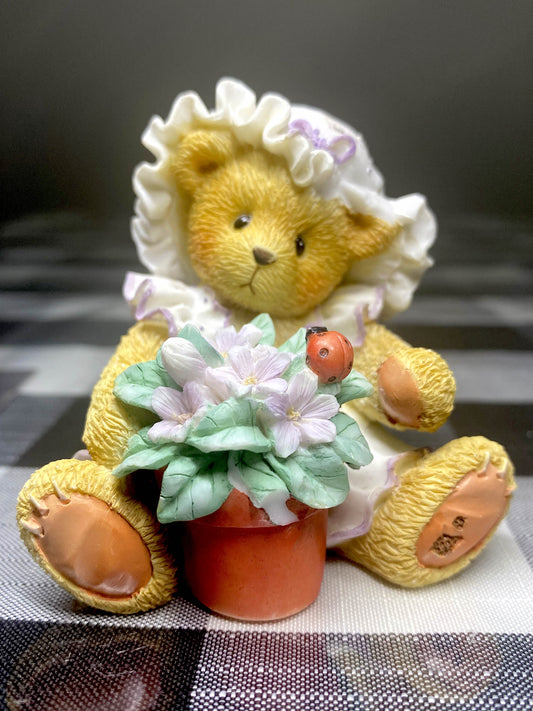 1995 CHERISHED TEDDIES 156280-VIOLET BLESSING BLOOM WHEN YOU ARE NEAR