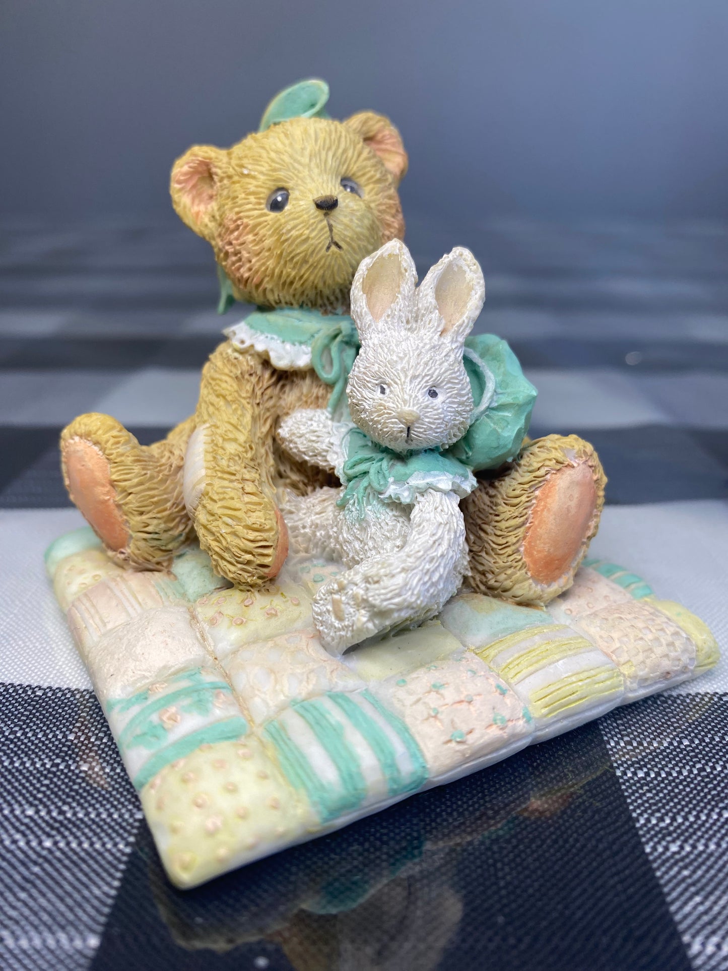 Cherished Teddies I'd Be Lost Without You Figurine. Camille. Rabbit. Quilt. 1991