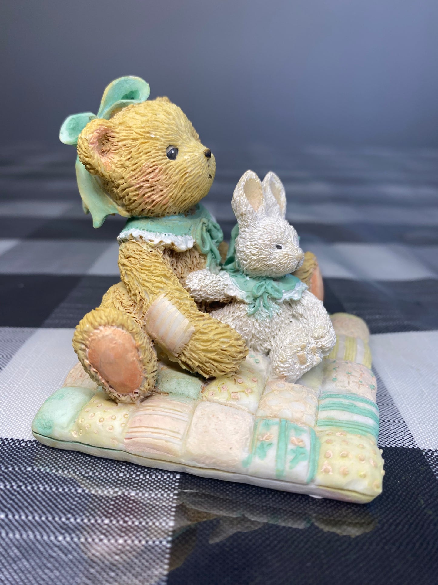 Cherished Teddies I'd Be Lost Without You Figurine. Camille. Rabbit. Quilt. 1991