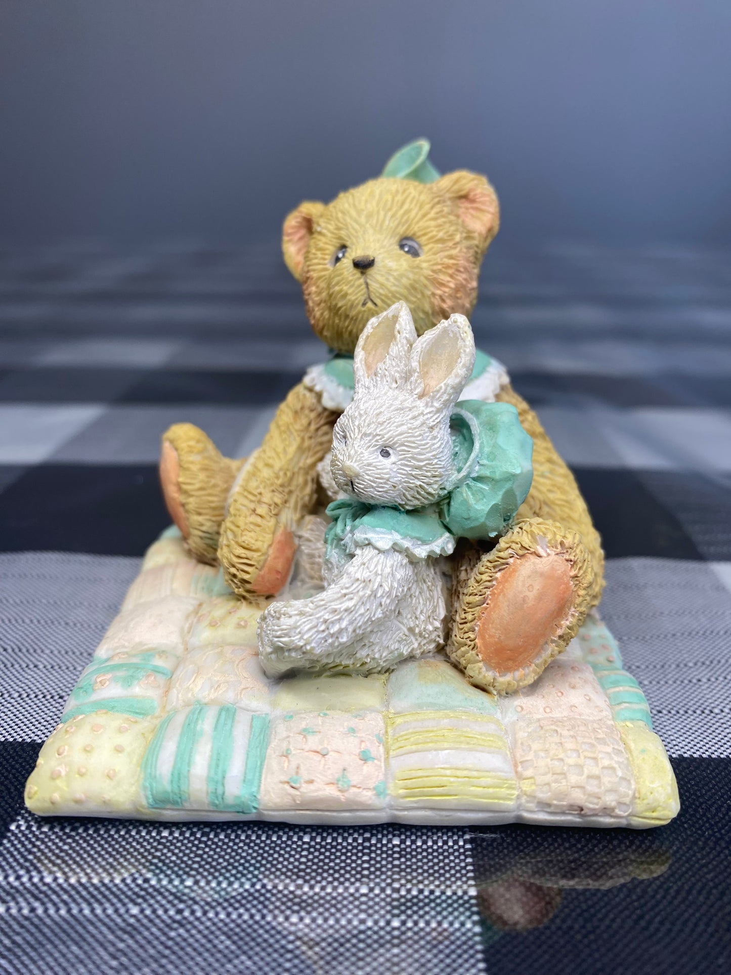 Cherished Teddies I'd Be Lost Without You Figurine. Camille. Rabbit. Quilt. 1991