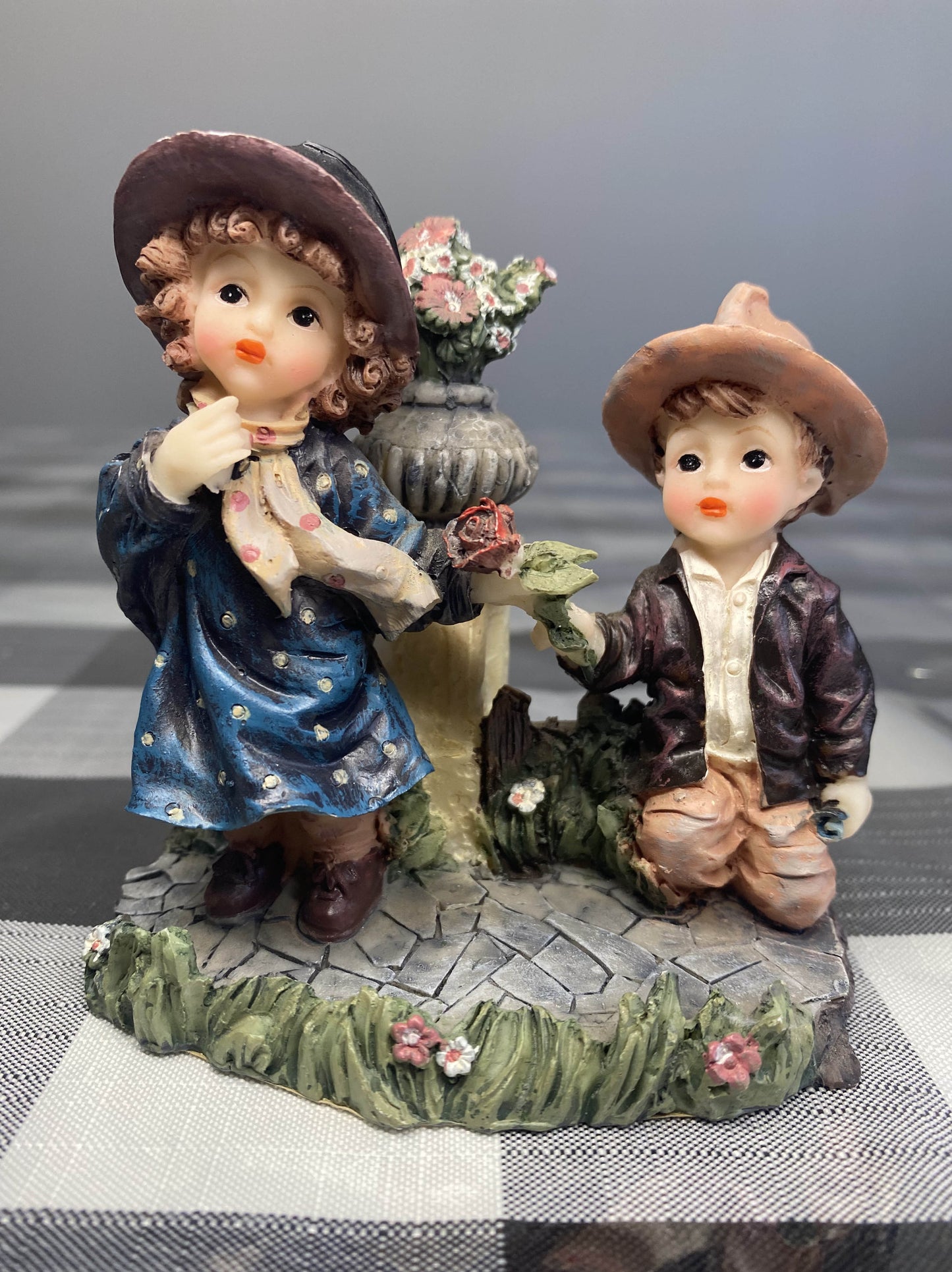 Vintage Figurine Boy and Girl