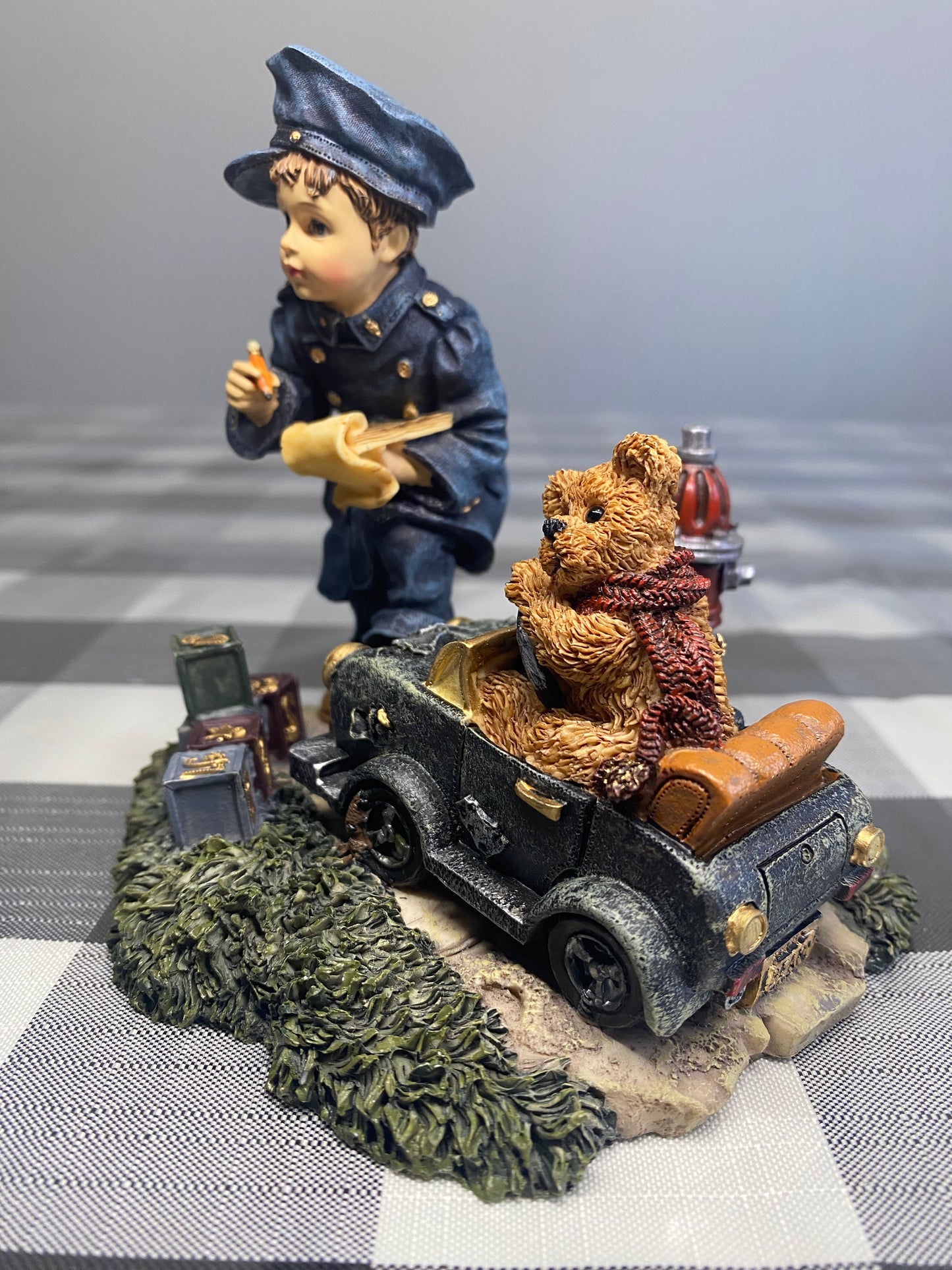 Yesterday's Child Dollstone Coll. Figurine - Boyd Bears Benjamin With Matthew