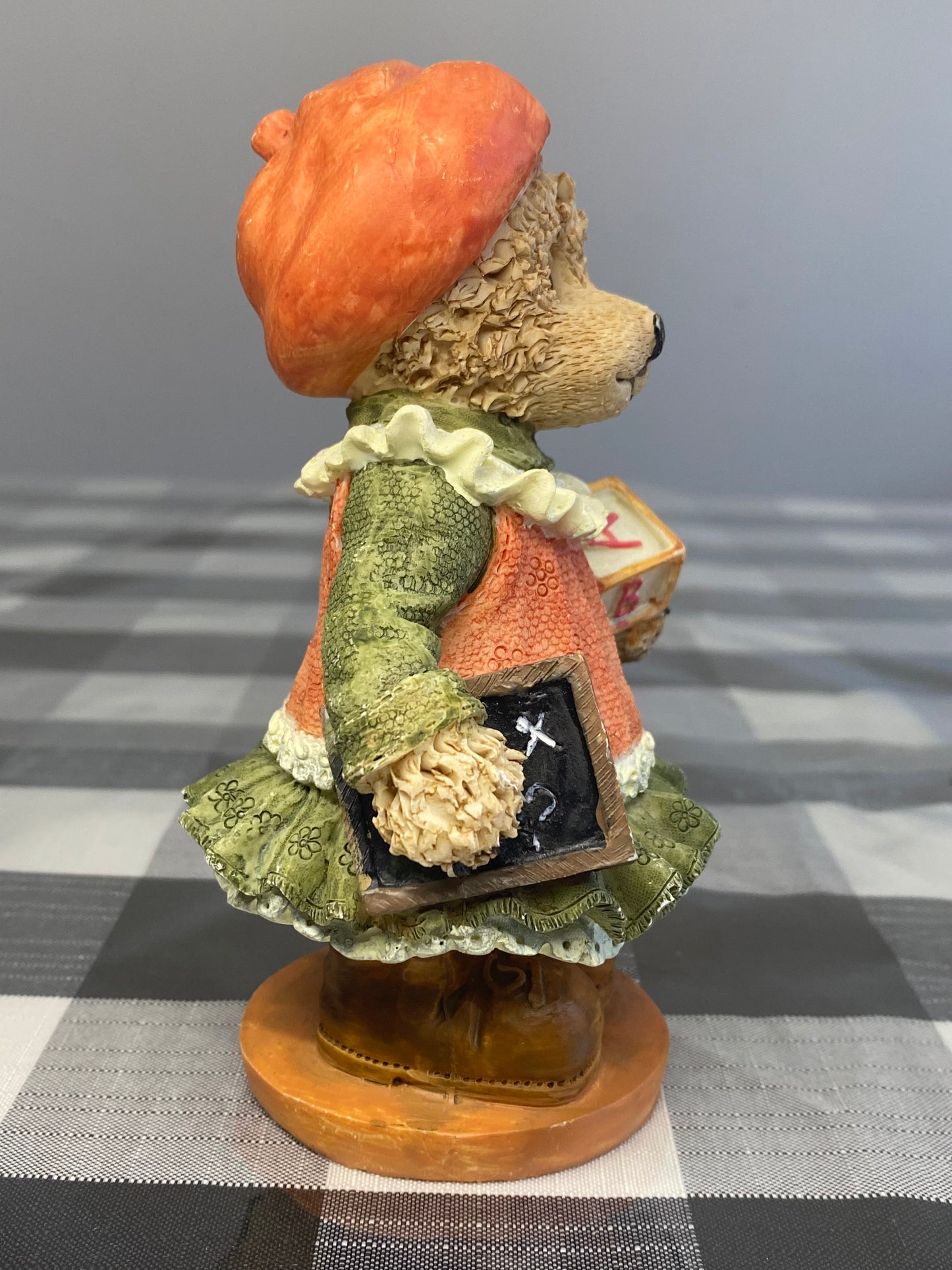 Boyds Bears and Friends Bearstone Ms. Griz Figure Stone Toys Vintage Pumpkin B15