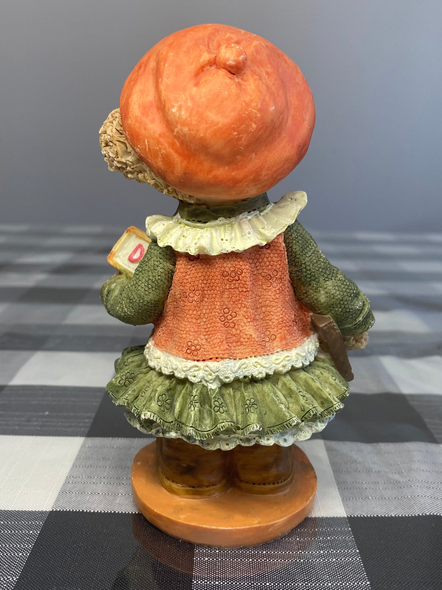 Boyds Bears and Friends Bearstone Ms. Griz Figure Stone Toys Vintage Pumpkin B15