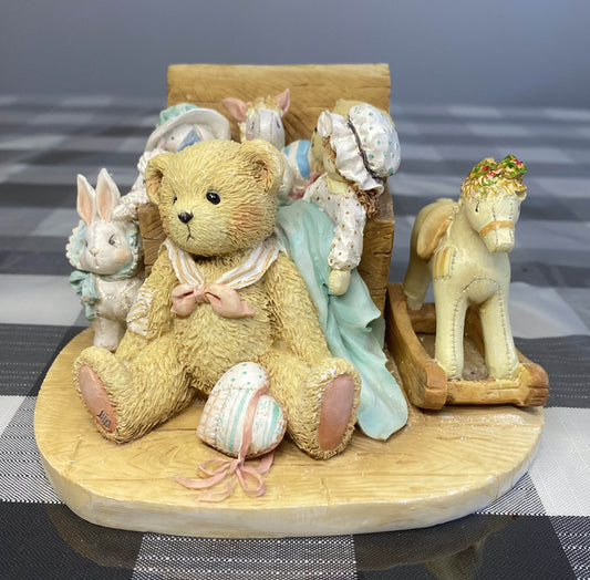 CHERISHED TEDDIES 🧸 “CHRISTOPHER”1991 ENESCO RESIN FIGURINE PERFECT MINT