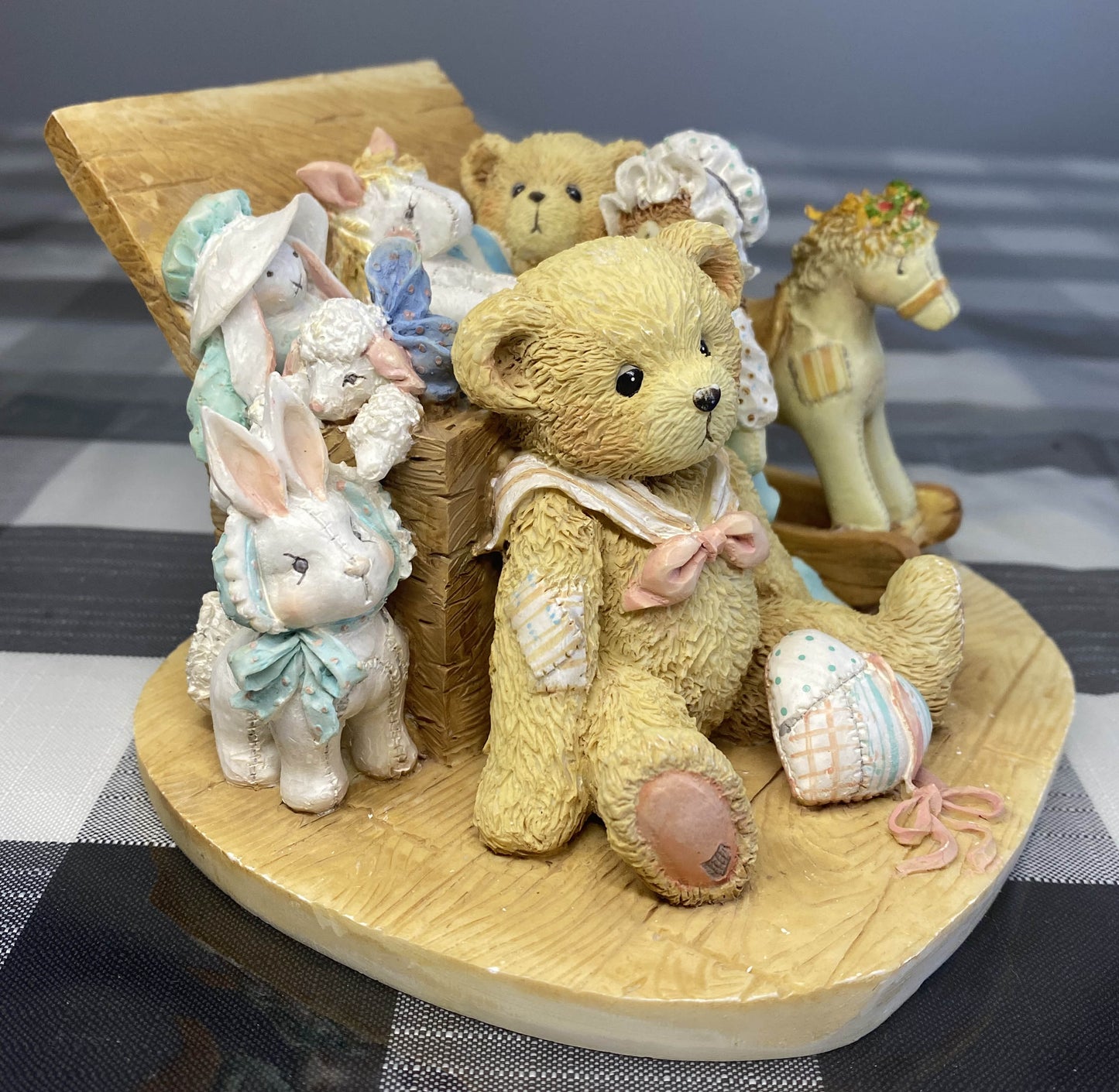 CHERISHED TEDDIES 🧸 “CHRISTOPHER”1991 ENESCO RESIN FIGURINE PERFECT MINT