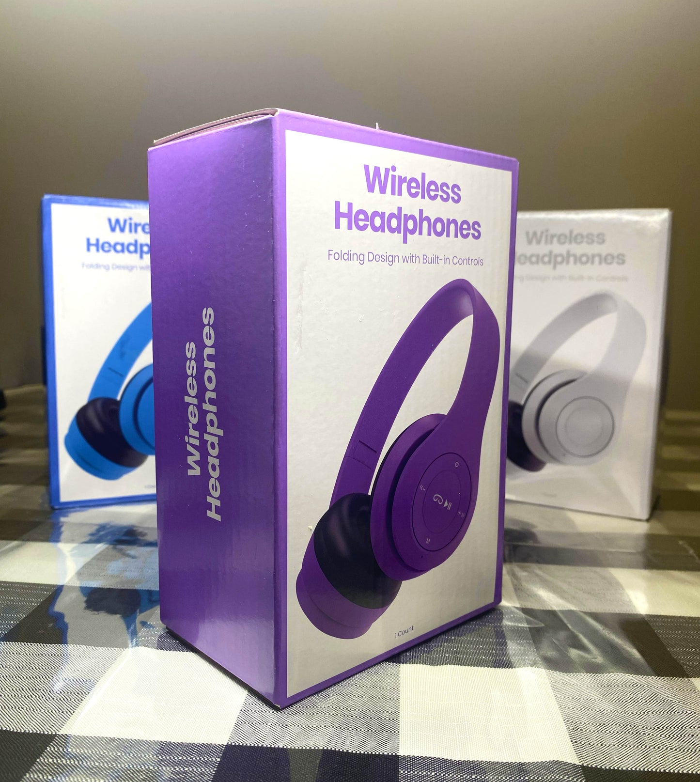 GEMS Wireless Headphones Folding Compact Design, 6hr Battery, Micro USB