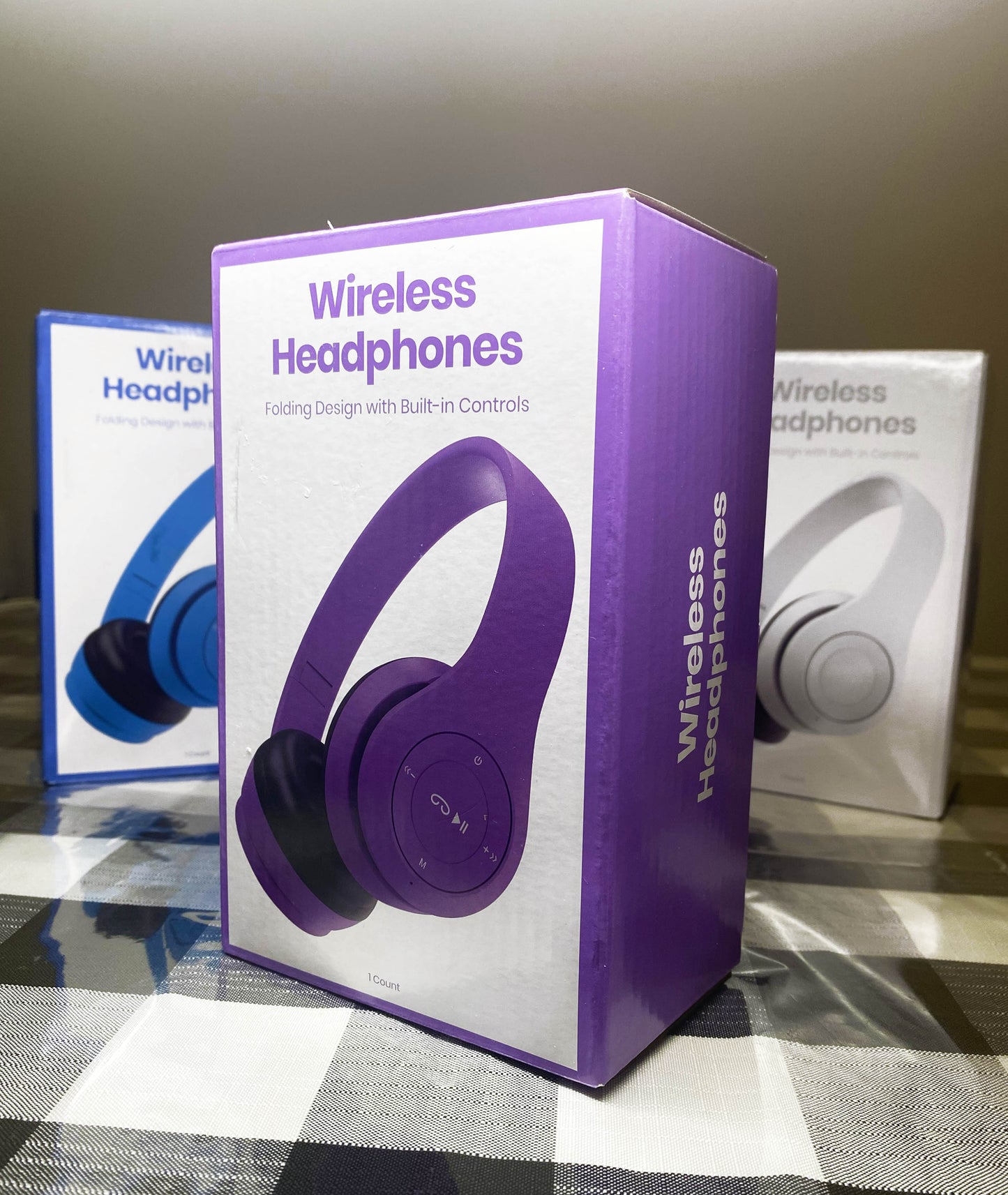 GEMS Wireless Headphones Folding Compact Design, 6hr Battery, Micro USB