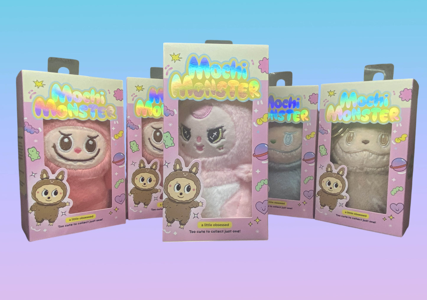 New Mochi Monster Plush Charm Collectible Keychain Monster LiL Obsessed