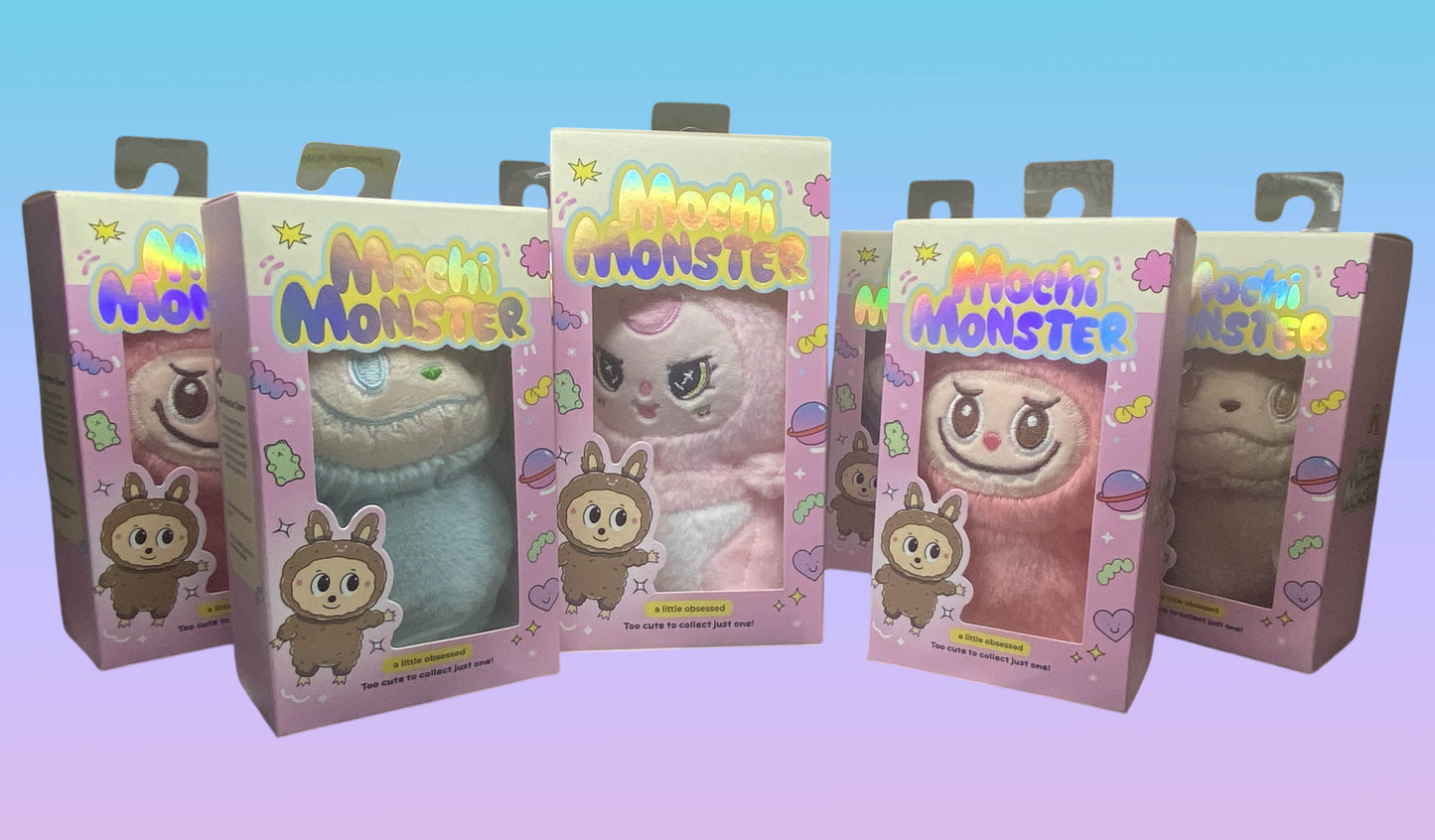 New Mochi Monster Plush Charm Collectible Keychain Monster LiL Obsessed