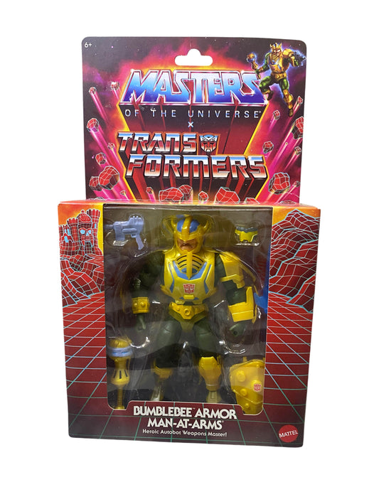 Masters of the Universe Transformers Bumblebee Armor Man-At-Arms 5.5" Figure MOC