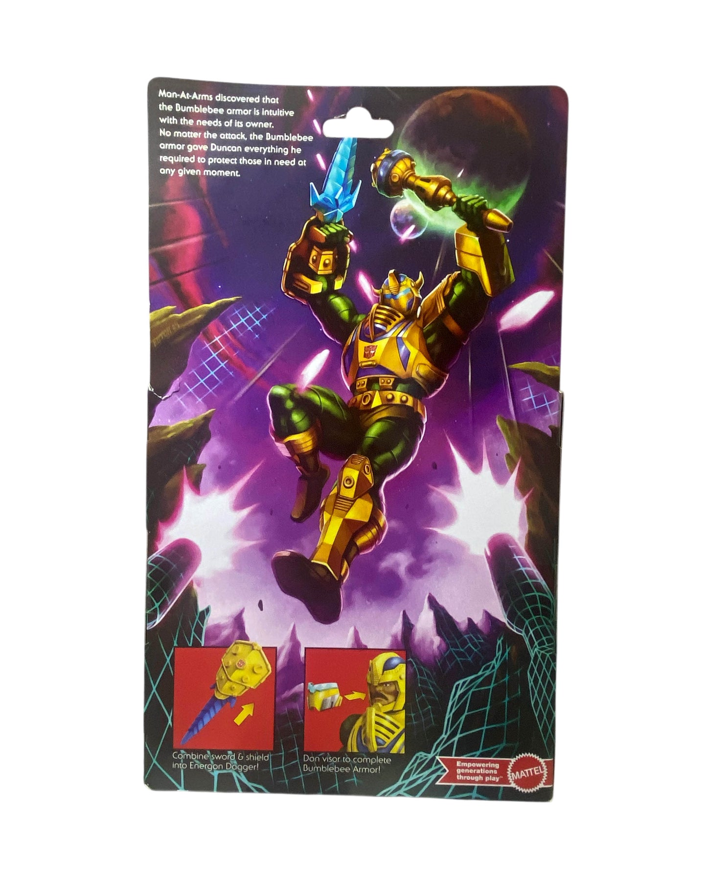 Masters of the Universe Transformers Bumblebee Armor Man-At-Arms 5.5" Figure MOC