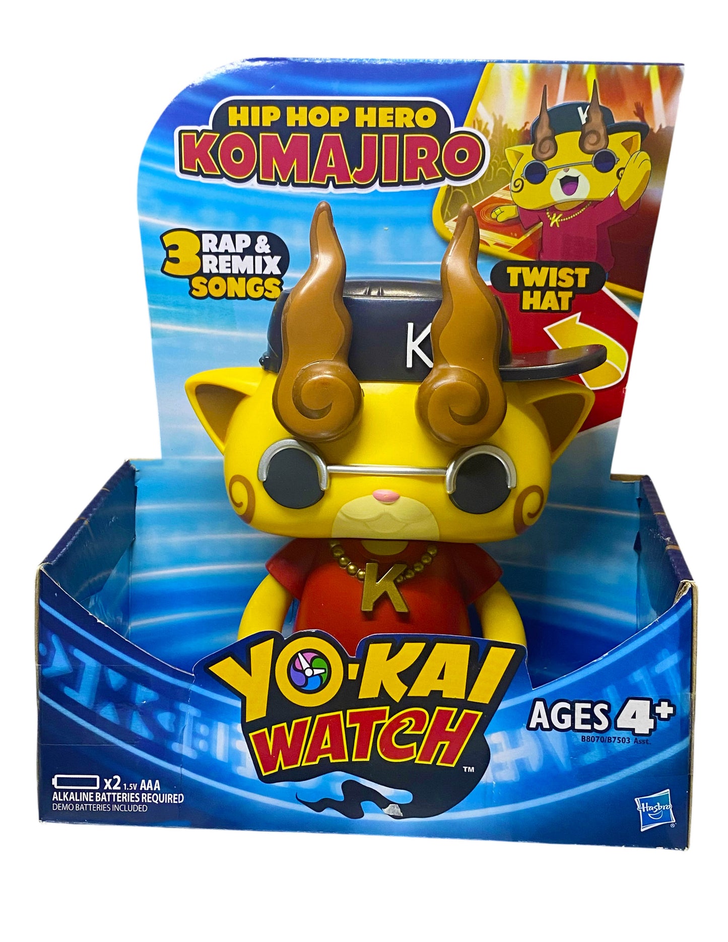 Yo Kai Watch Komajiro Hip Hop Hero Electronic Rap Remix Musical Figure 2016 NIB