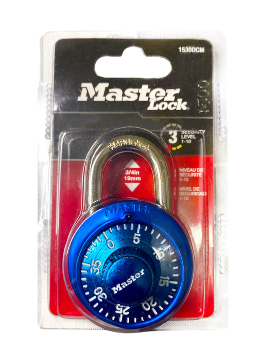 Master Lock Combination Padlock Blue Locker