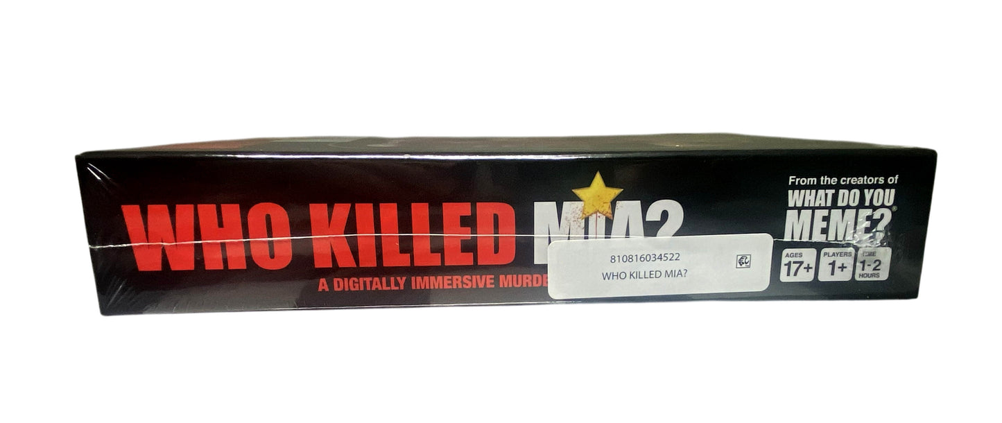 Who Killed Mia A Digitally Immersive Murder Mystery Adult Crime Board Game NIB