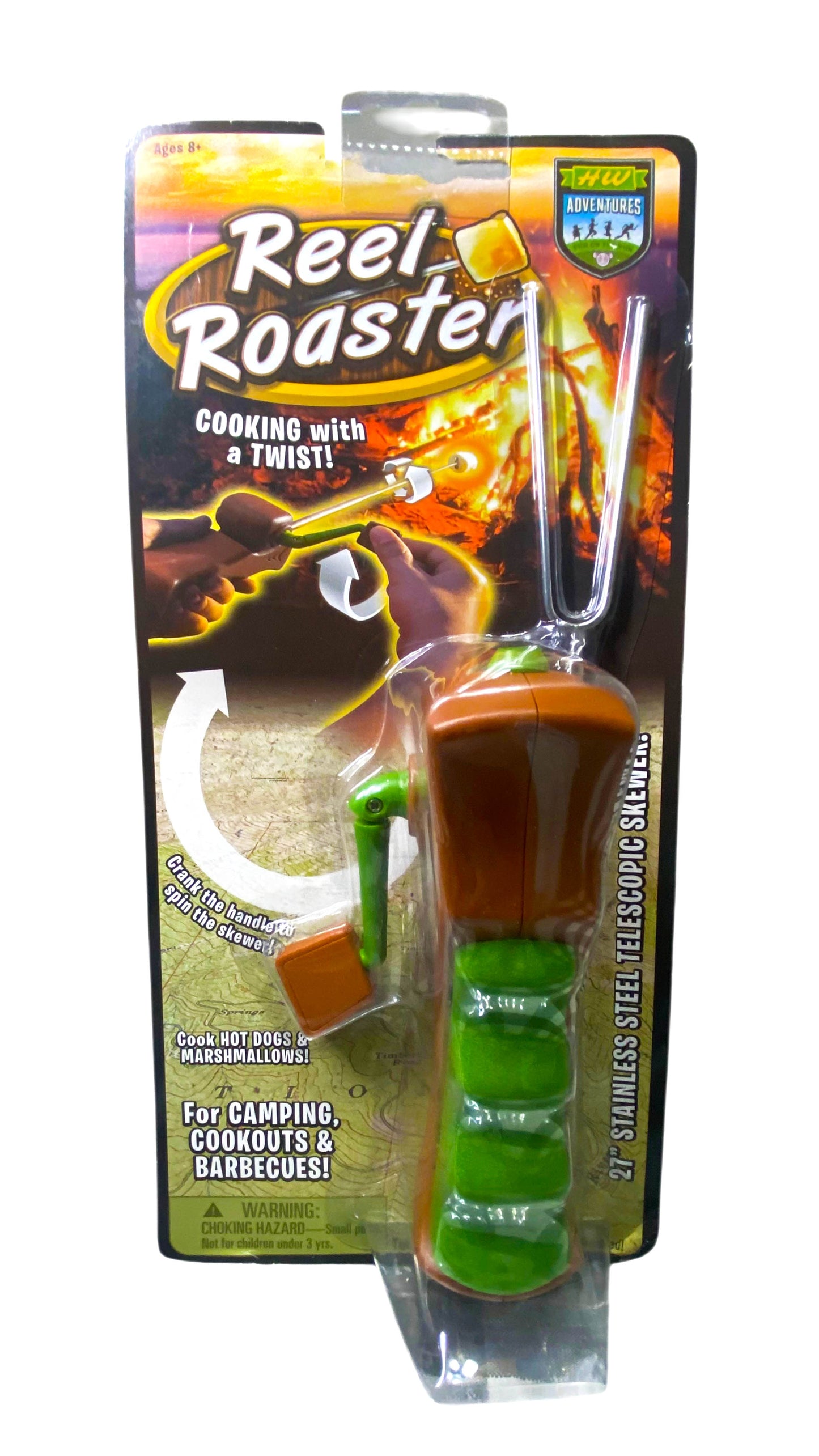 Hog Wild Marshmallow & Hot Dog Reel Roaster - Camping Barbecues 27inch