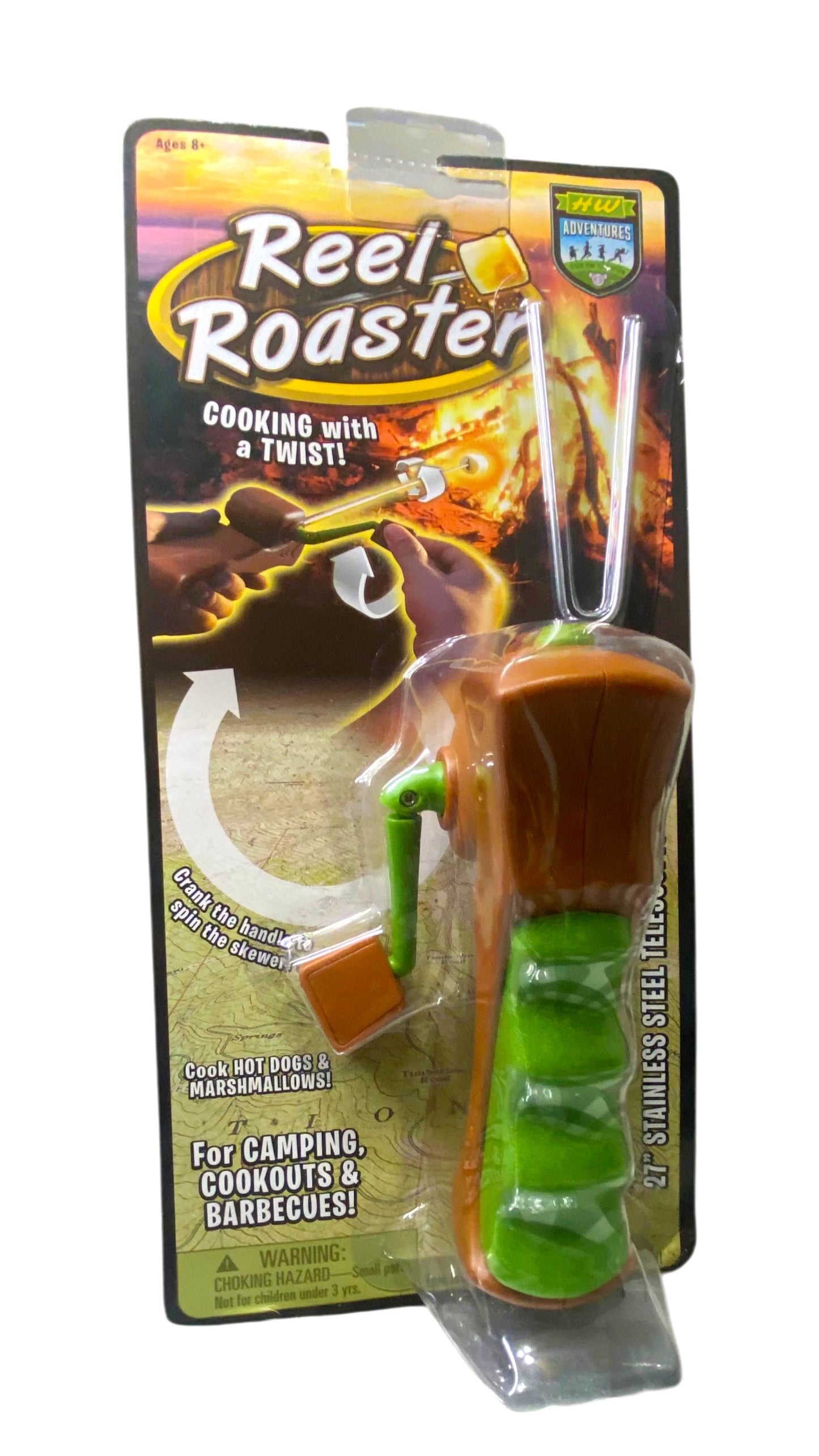 Hog Wild Marshmallow & Hot Dog Reel Roaster - Camping Barbecues 27inch