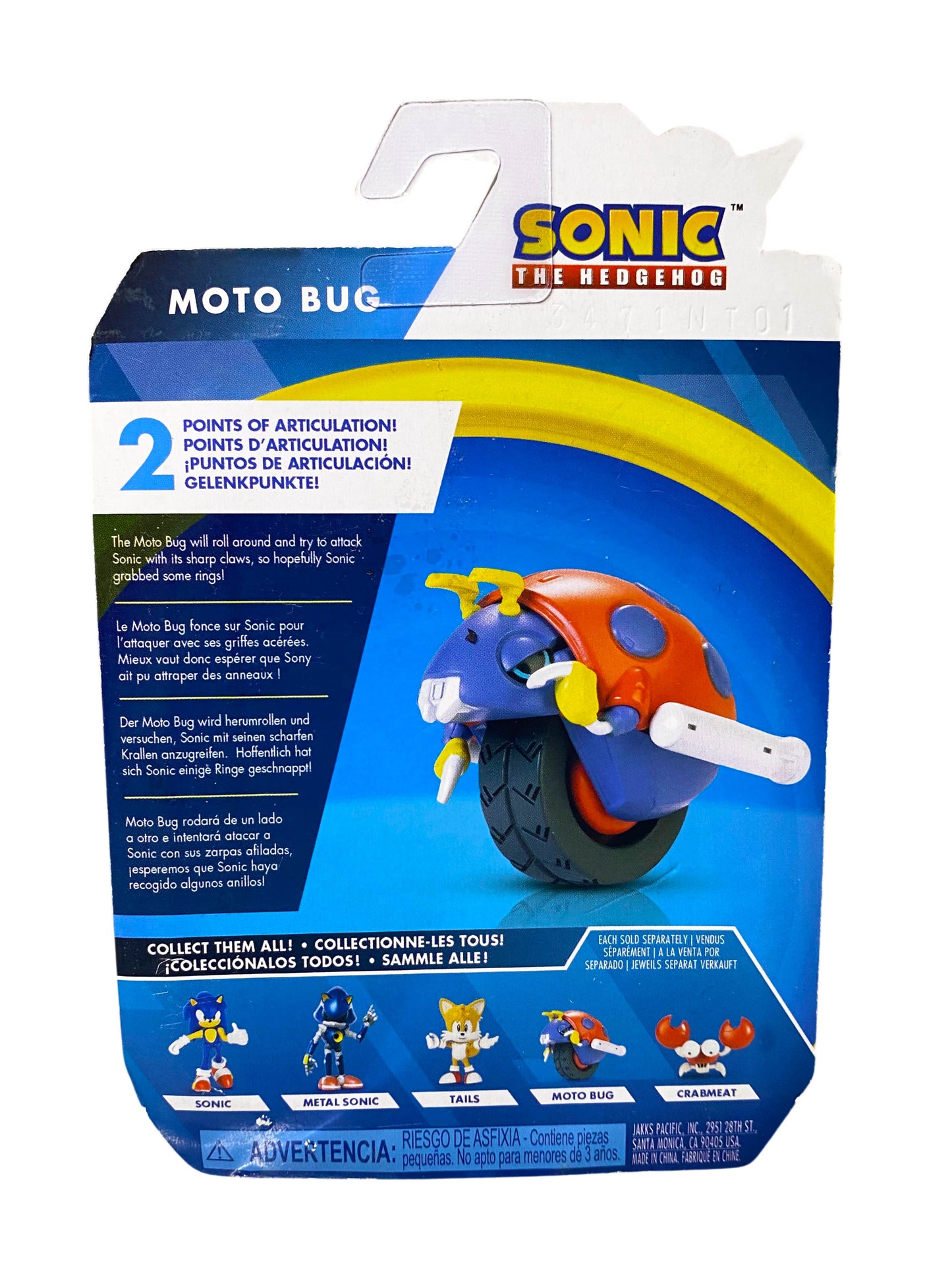 Sonic The Hedgehog Moto Bug Action Figure 2" 2021