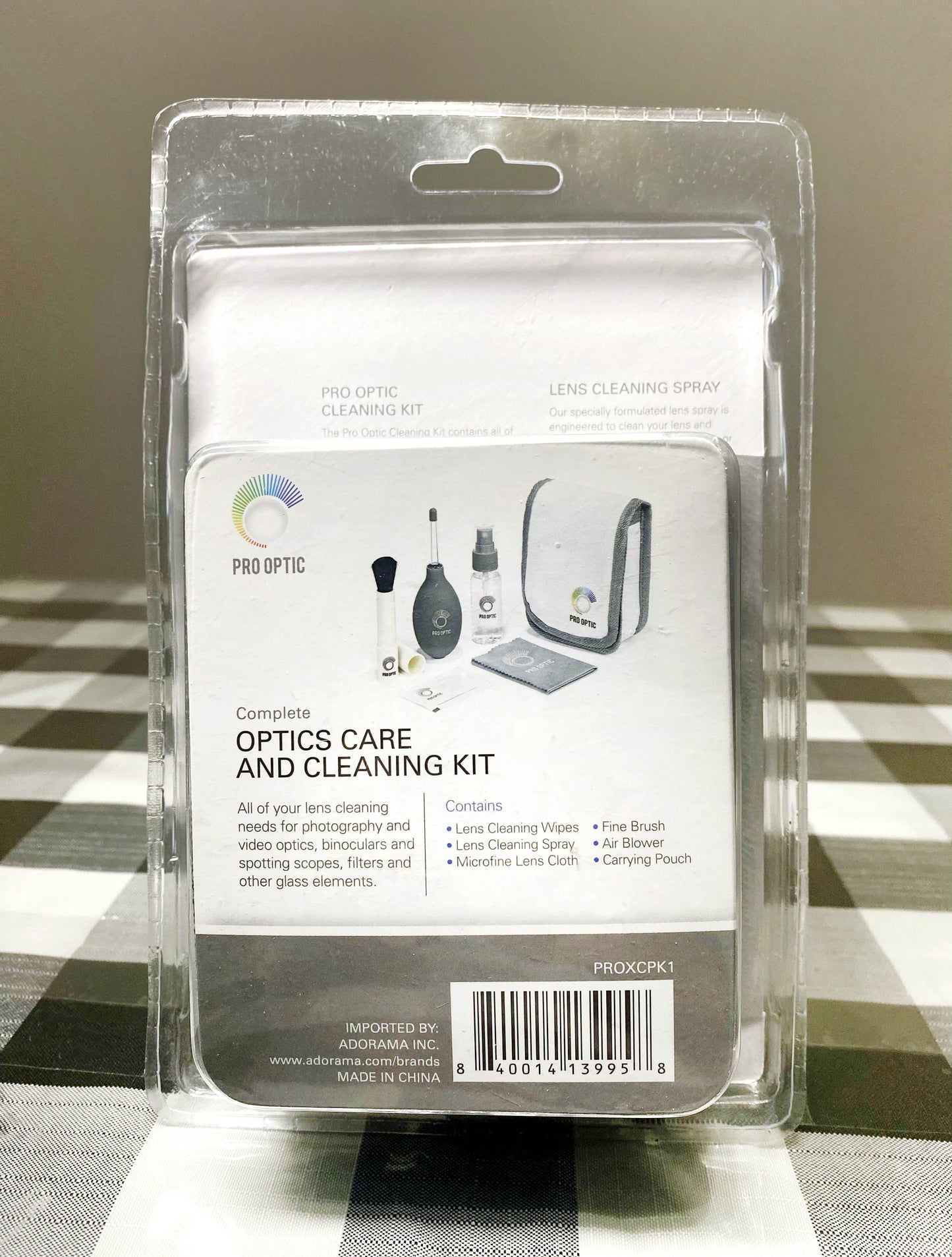 NEW SEALED PRO OPTICS COMPLETE OPTICS CARE AND CLEANING KIT