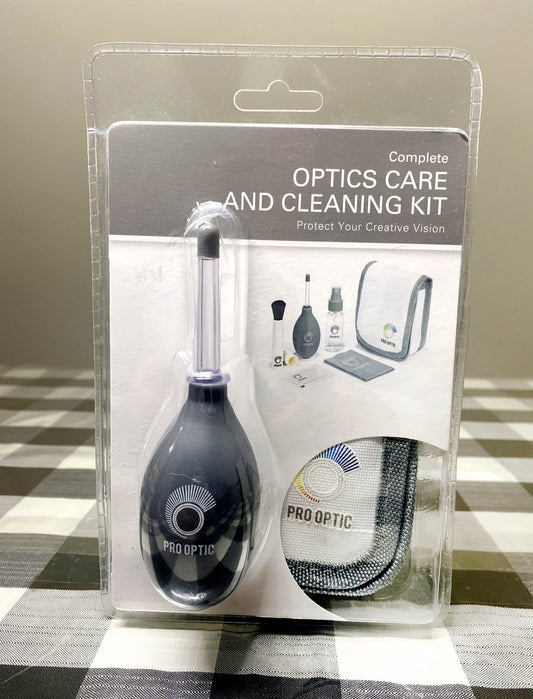 NEW SEALED PRO OPTICS COMPLETE OPTICS CARE AND CLEANING KIT