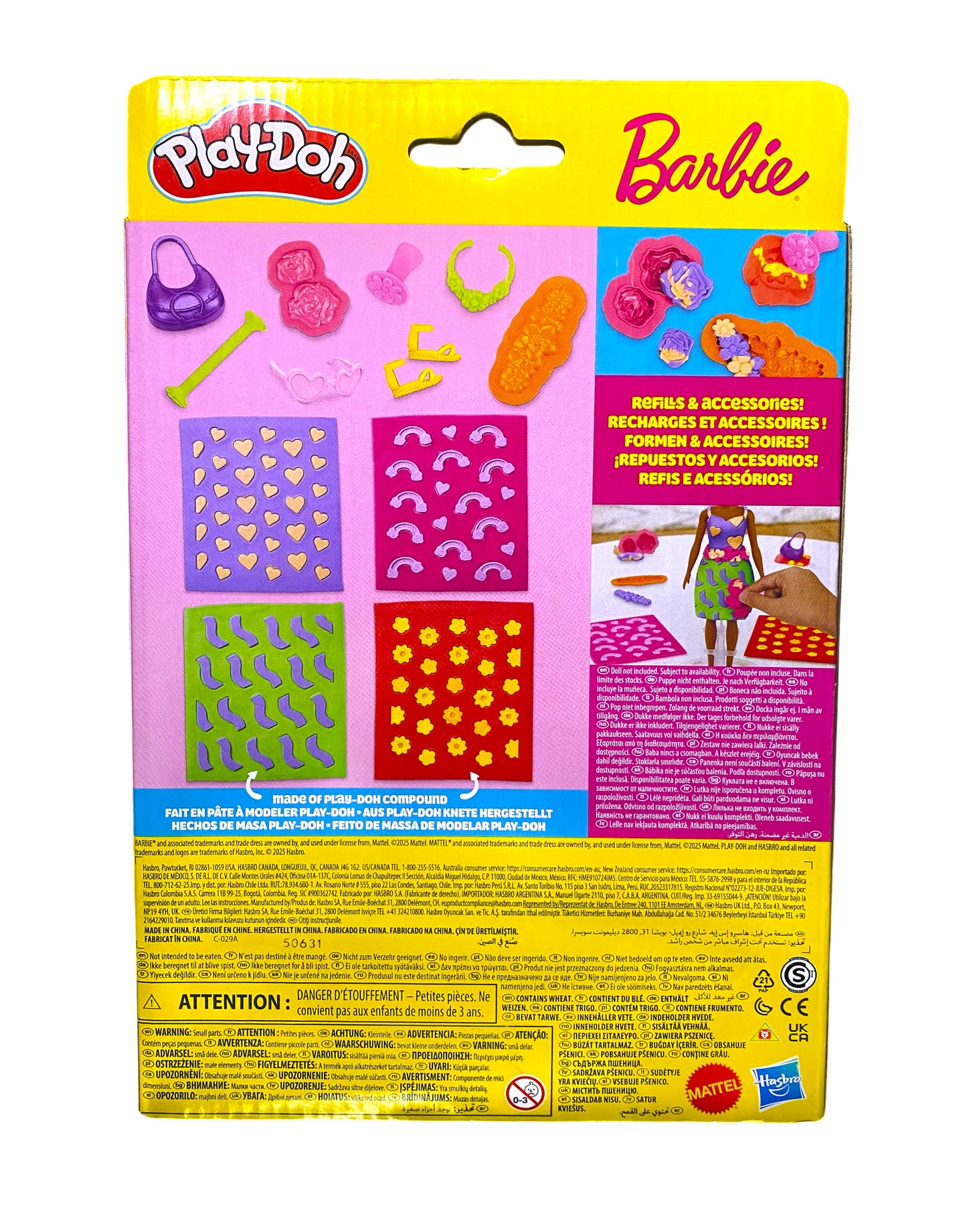 Play-Doh Barbie Flowers and Florals Pattern Pack