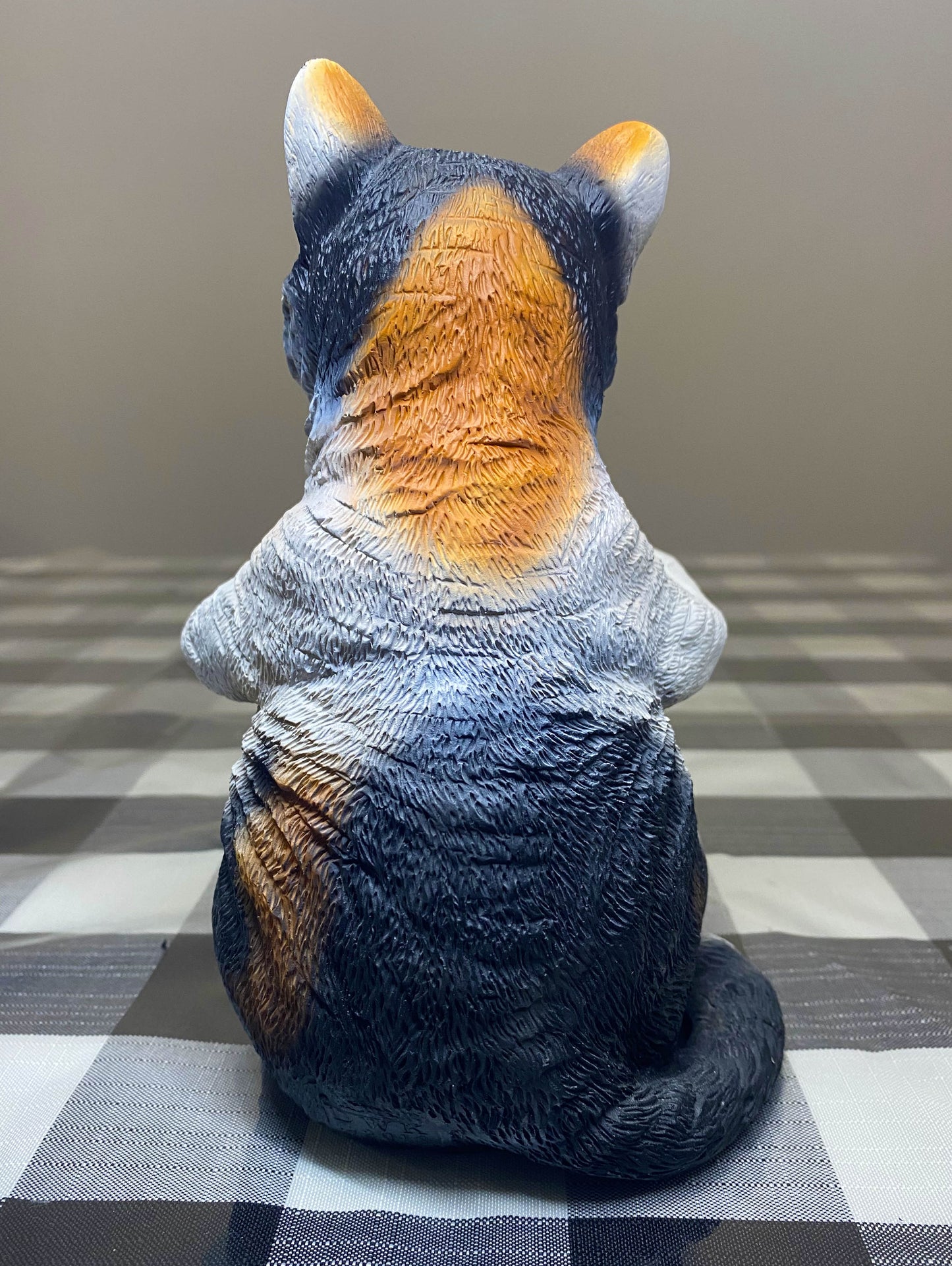 DWK Corp White Spotted Cat S&P Holder/New With Tags 7" Tall, 4.5" Wide