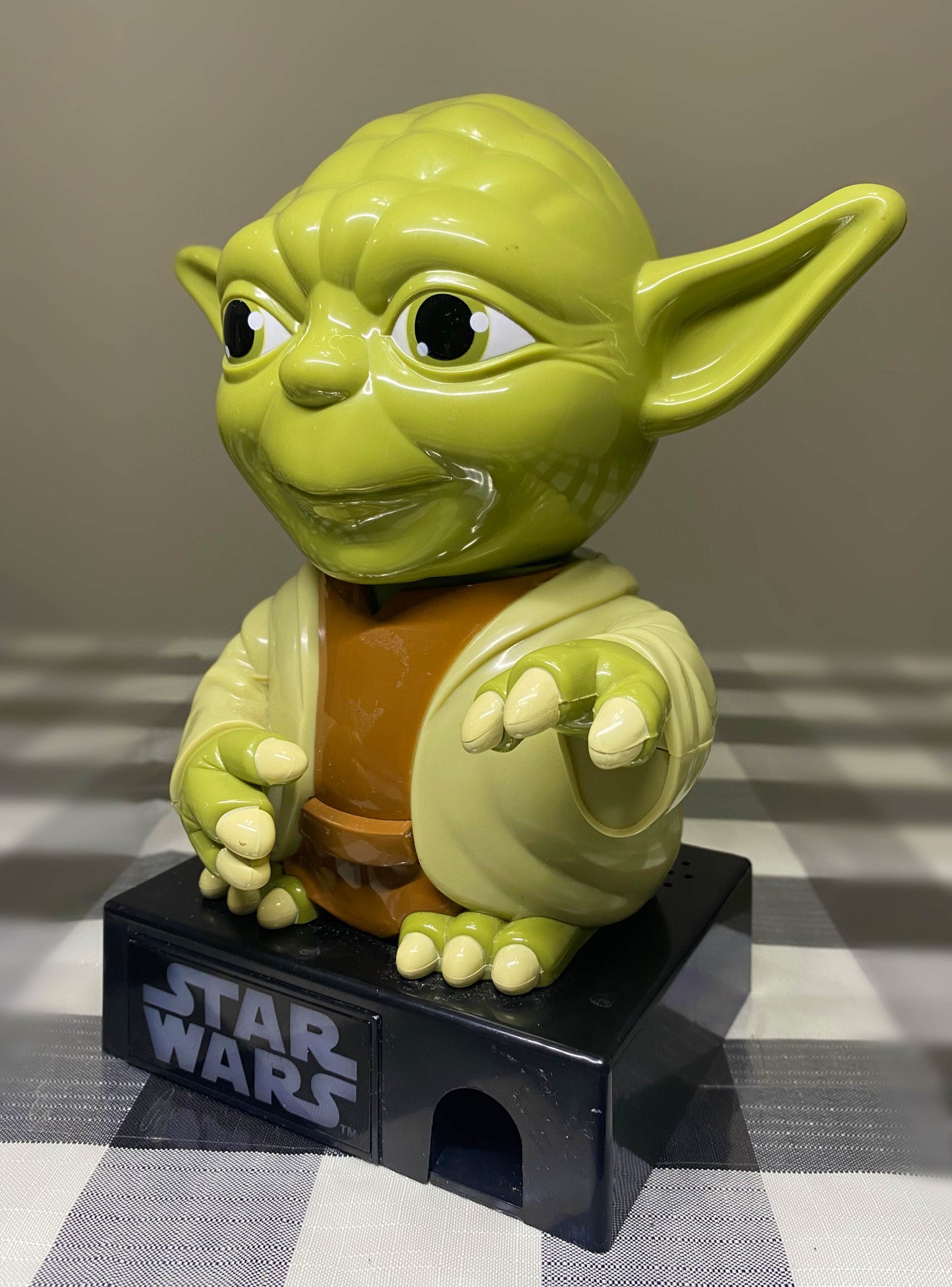Large STAR WARS YODA Candy Dispenser 2012. 9” Inches Tall