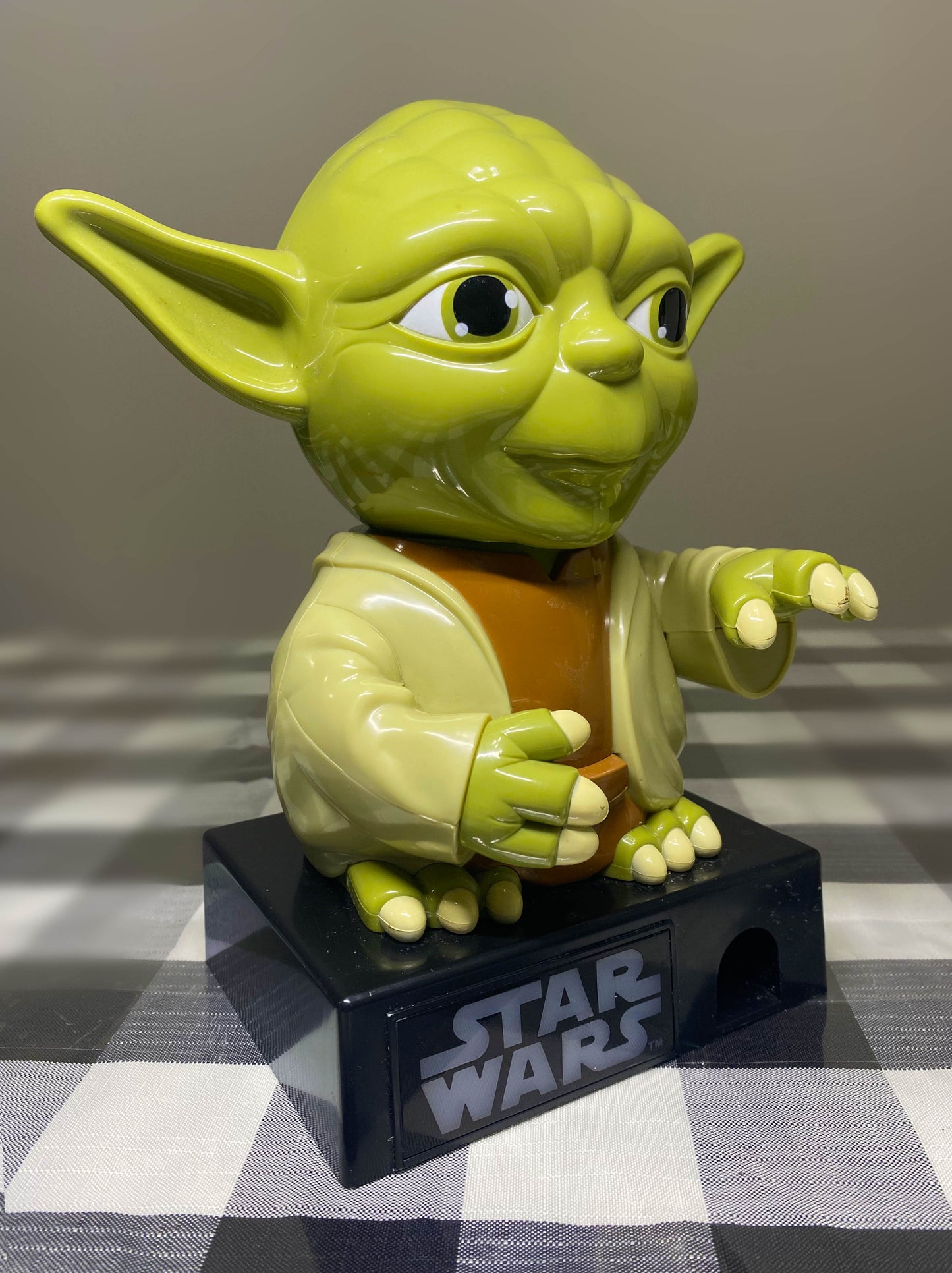 Large STAR WARS YODA Candy Dispenser 2012. 9” Inches Tall