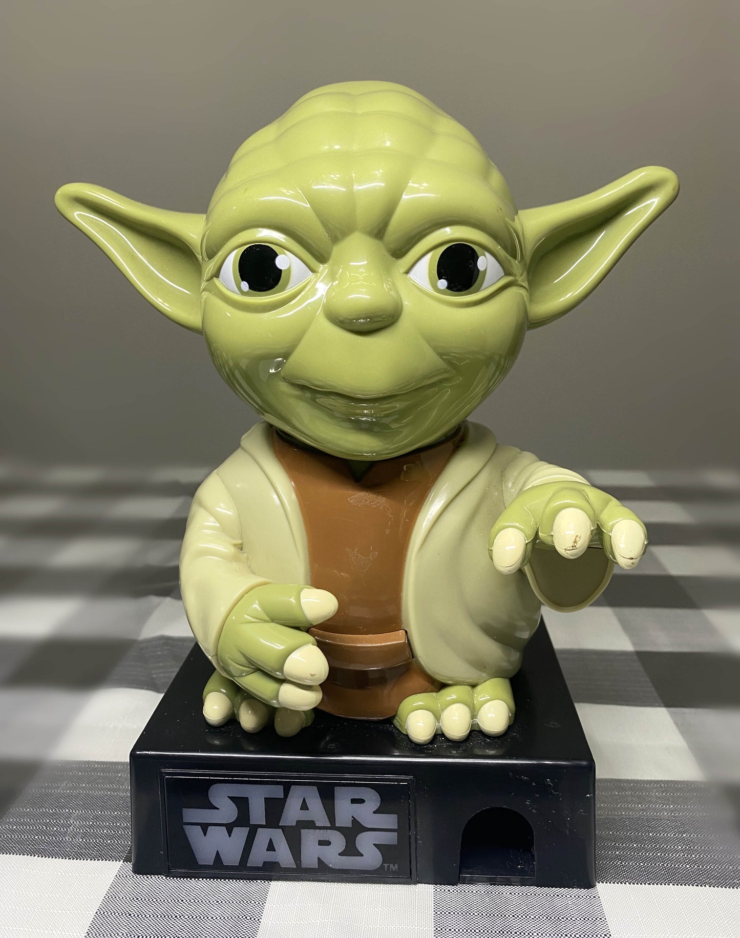 Large STAR WARS YODA Candy Dispenser 2012. 9” Inches Tall