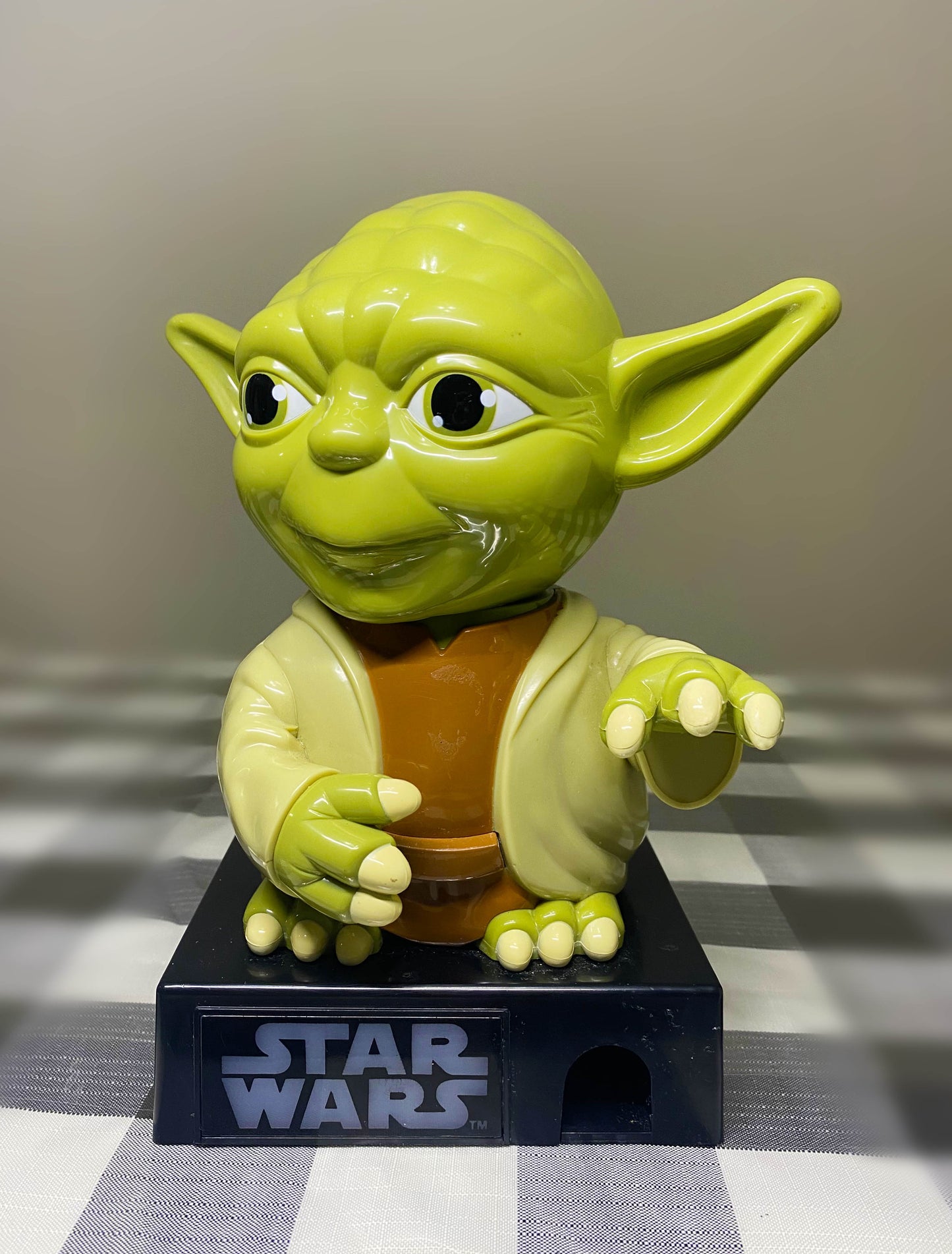 Large STAR WARS YODA Candy Dispenser 2012. 9” Inches Tall