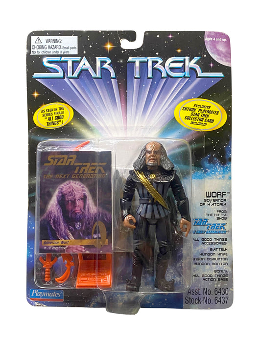Star Trek TNG Worf All Good Things Action Figure Playmates Next Gen 1995
