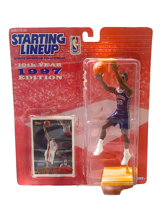 Vintage 1997 NBA Starting LineUp KERRY KITTLES  Action Figure and Card