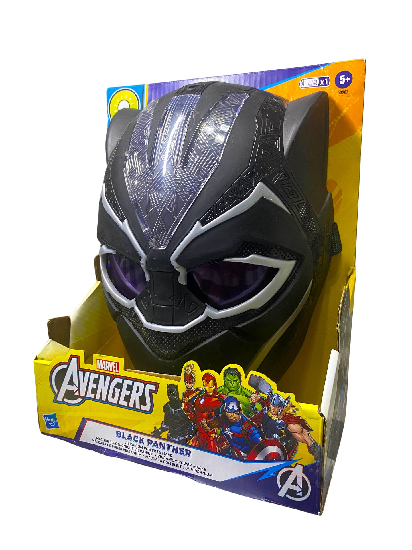New Marvel Avengers Black Panther Vibranium Power FX Electronic Mask Free S&H