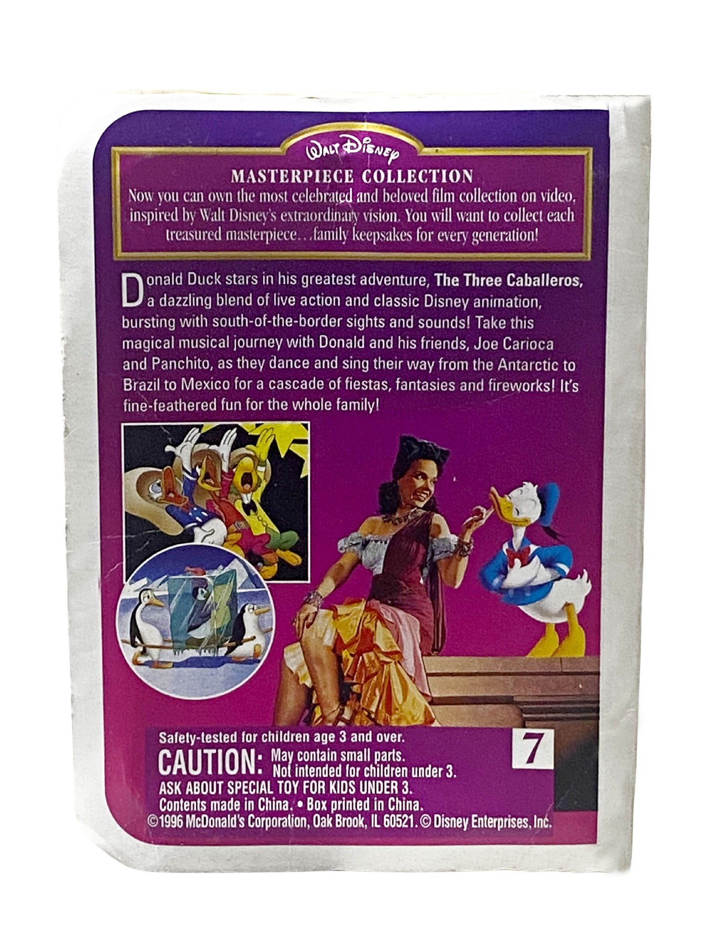 The product is a vintage 1996 McDonald's Happy Meal toy featuring Disney's