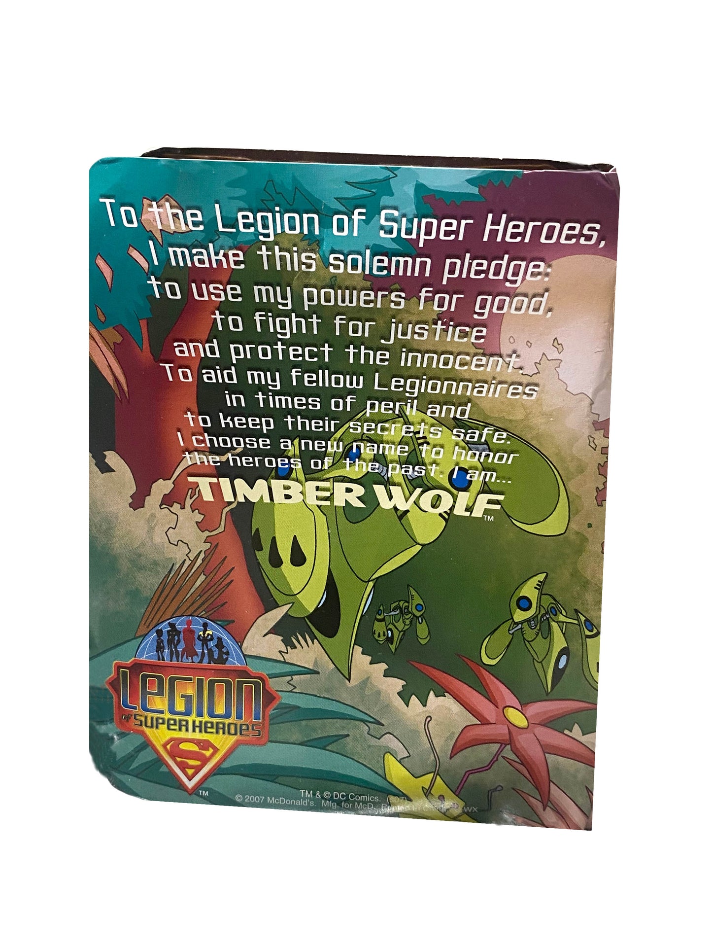 2007 McDonald's DC Comics Legion of Super Heroes Timber Wolf 0in6