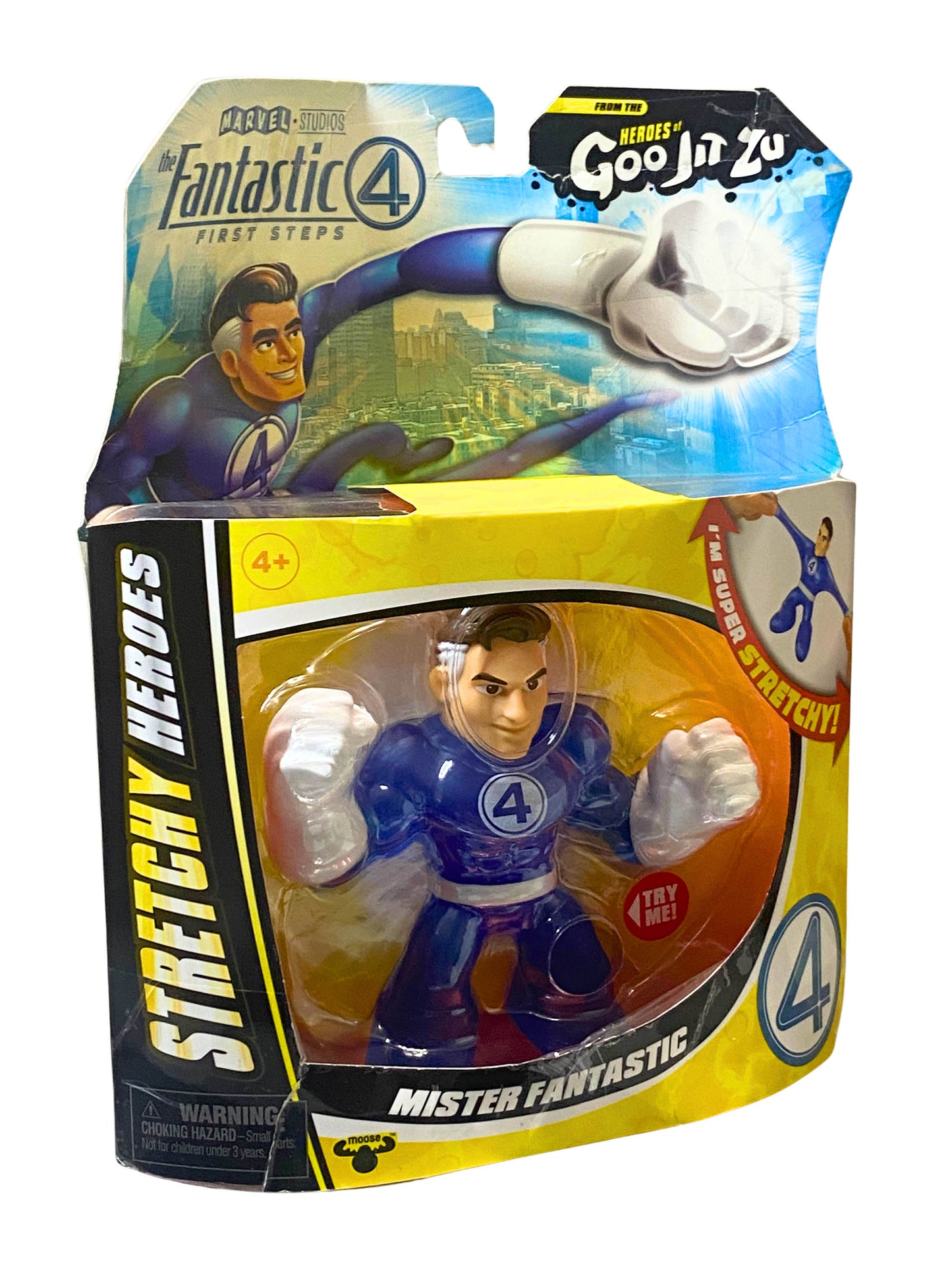 Fantastic 4 Heroes of Goo Jit Zu Mr. Fantastic Stretchy Figure
