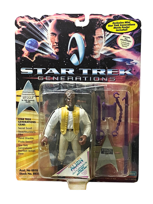 Star Trek Generations Worf in 19th Century Outfit, Mini Poster Numbered Toy 94