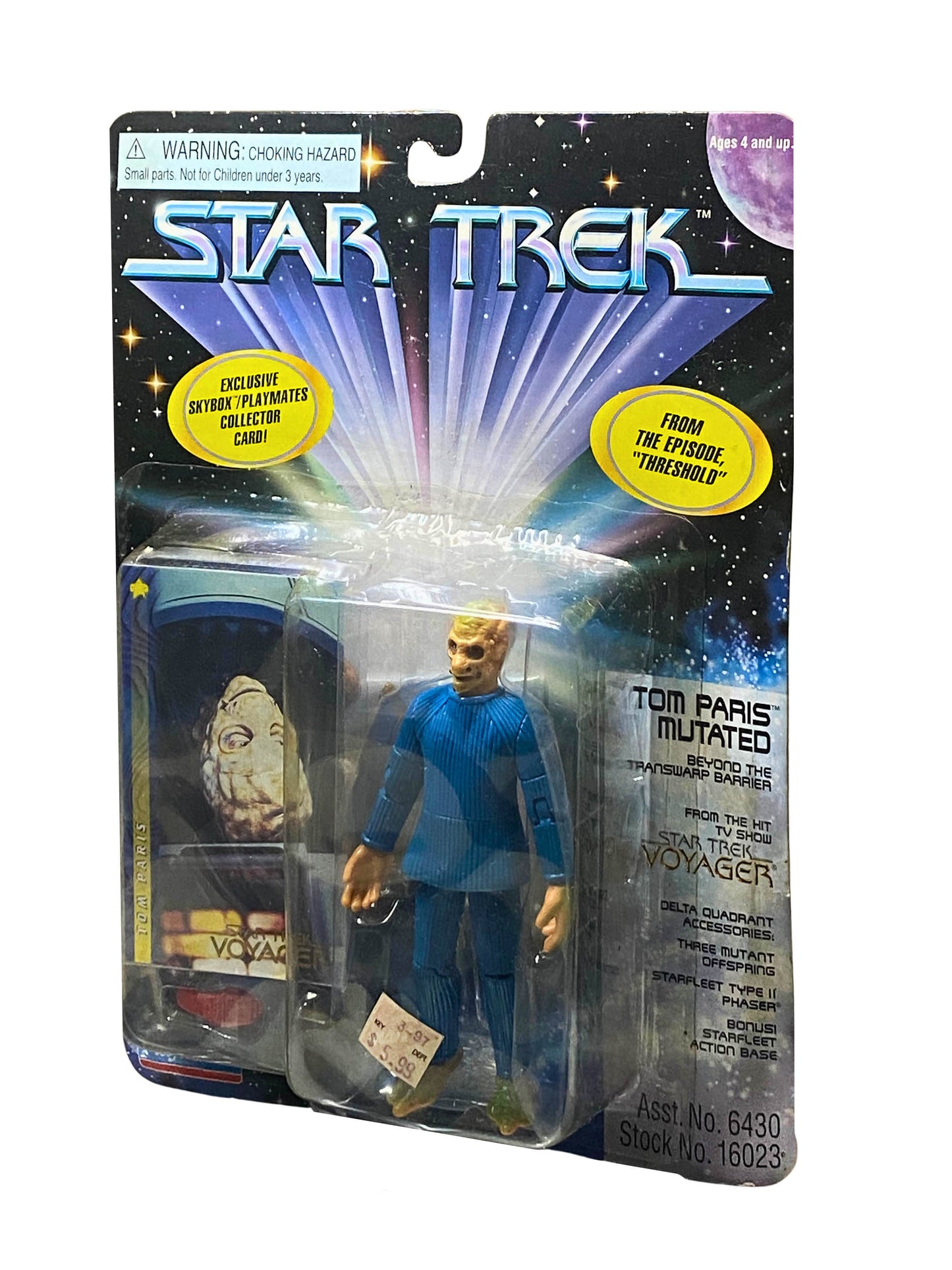 Tom Paris - Mutated from "Threshold" Playmates Star Trek Voyager Figure 1997