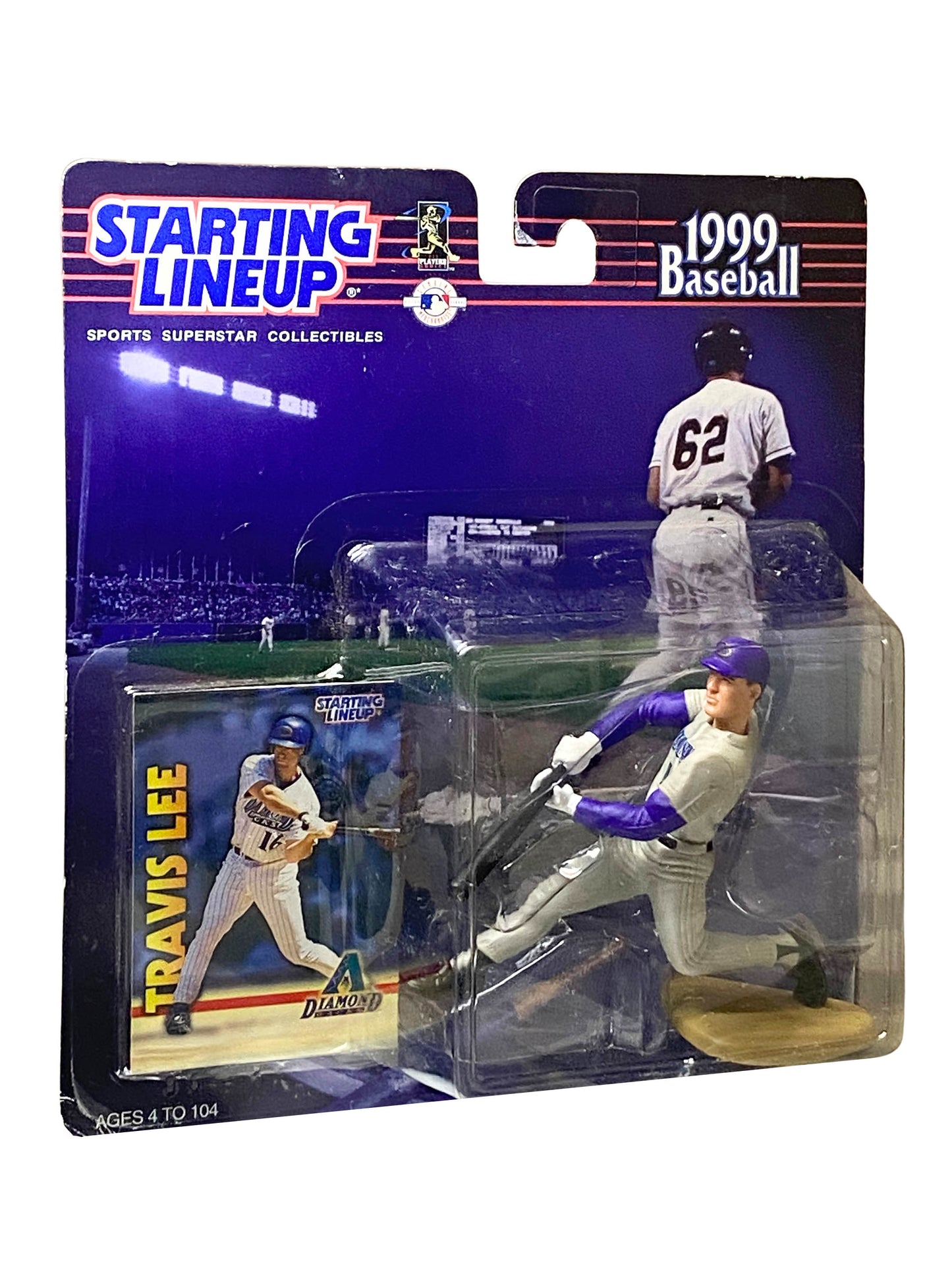 Starting Lineup MLB 1999 Diamondbacks Travis Lee Figure & Card