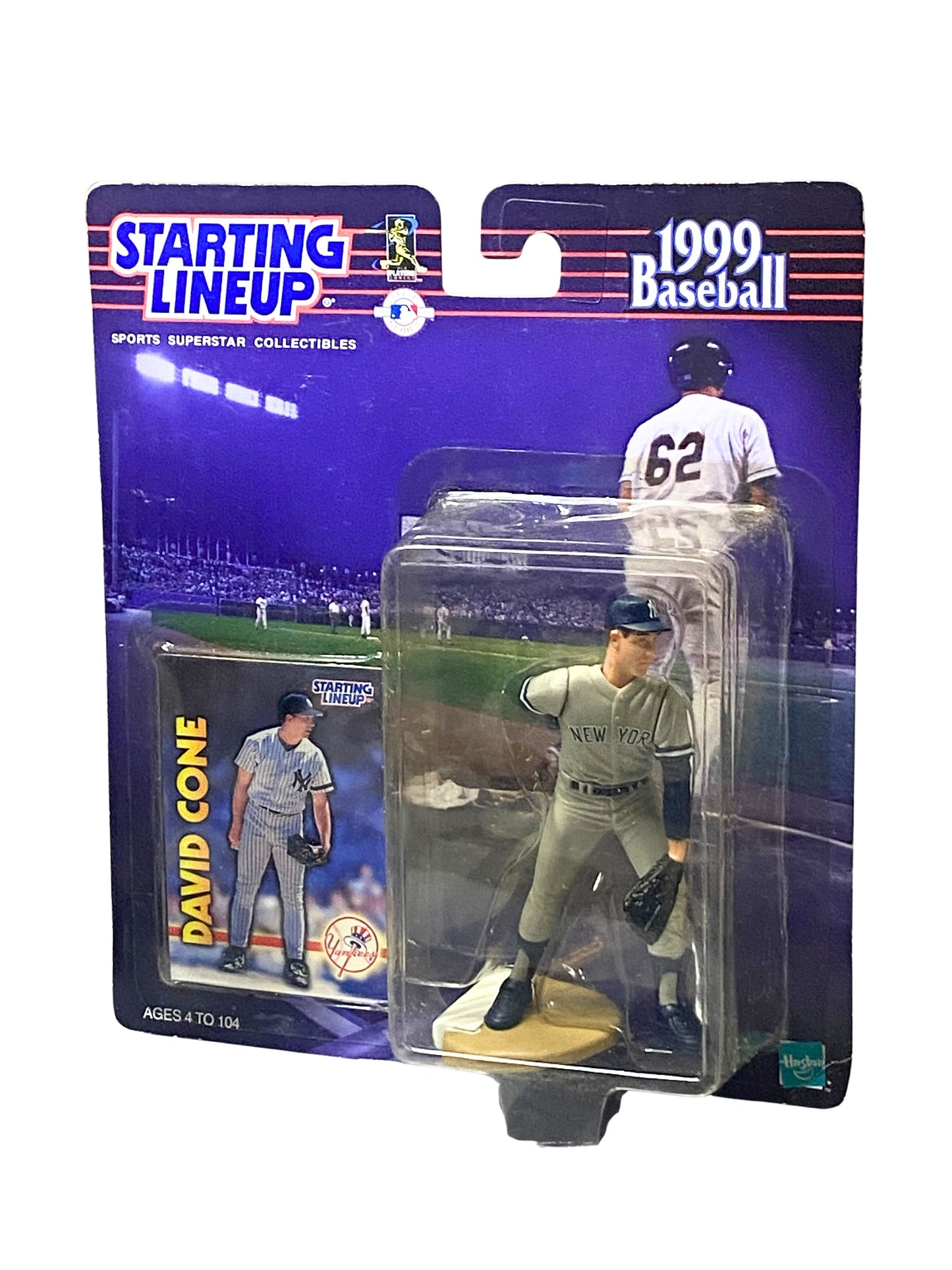 Starting Lineup 1999 David Cone Baseball Action Figure Collector Card
