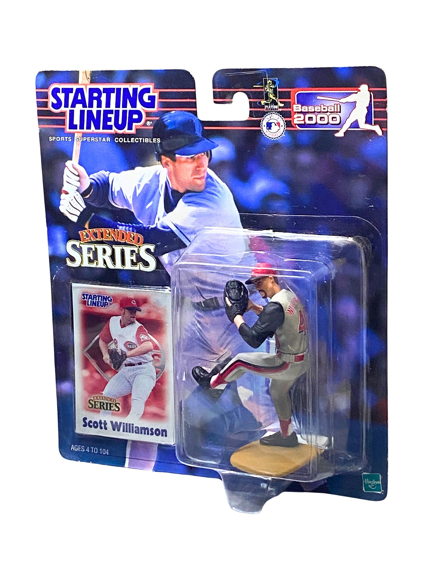 SCOTT WILLIAMSON 2000 STARTING LINE-UP SLU EXTENDED ROOKIE FIGURE&RC!REDS P RC