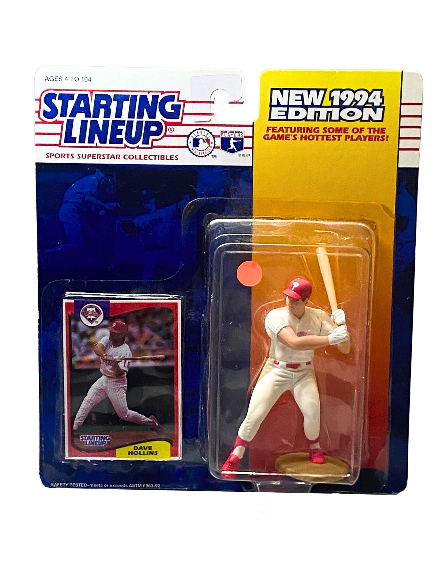 1994 Rookie Starting Lineup MLB Dave Hollins, Philadelphia Phillies