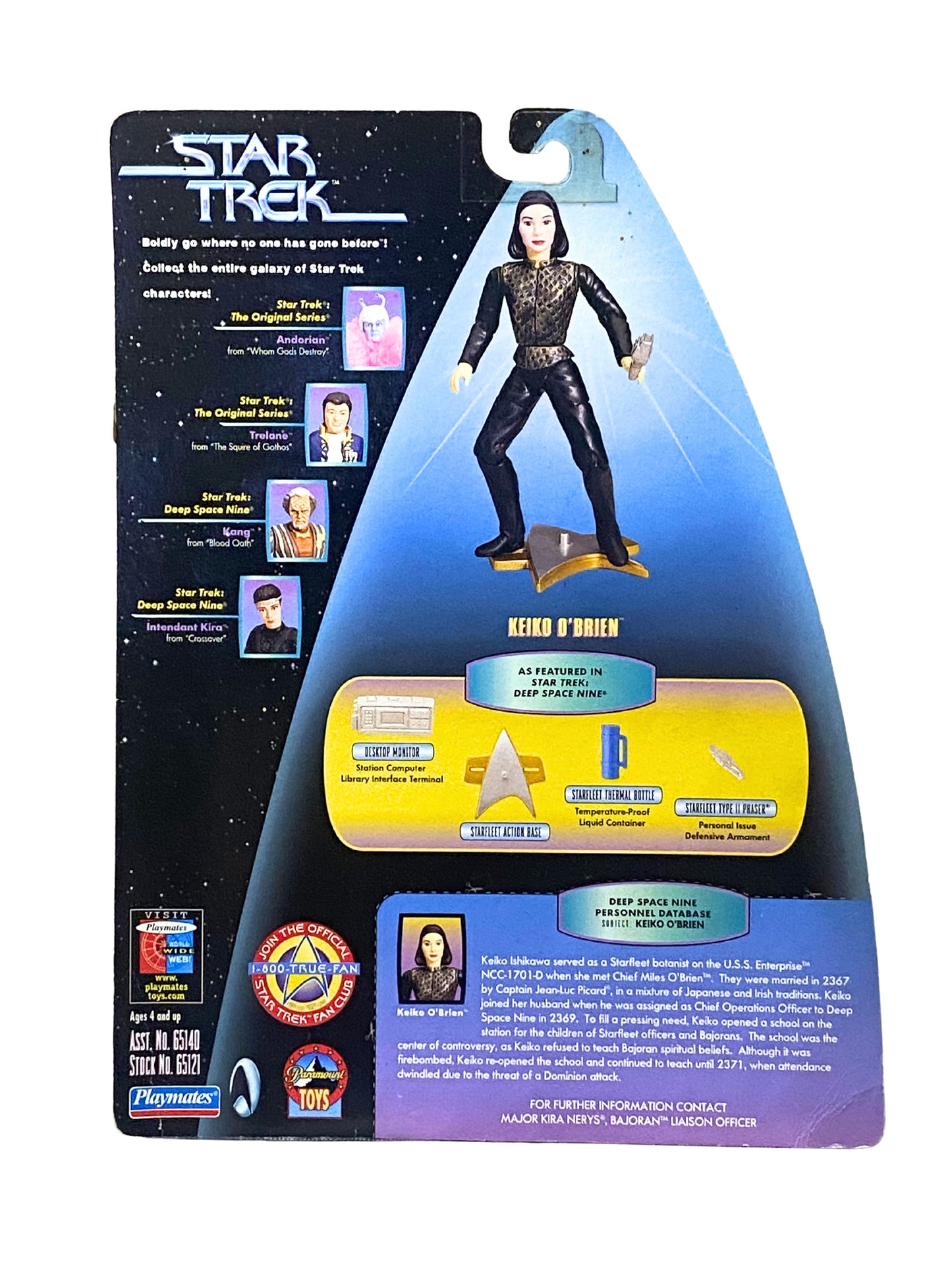 1998 Star Trek Playmates Keiko O’Brien Vintage Warp Factor Collectable Figure