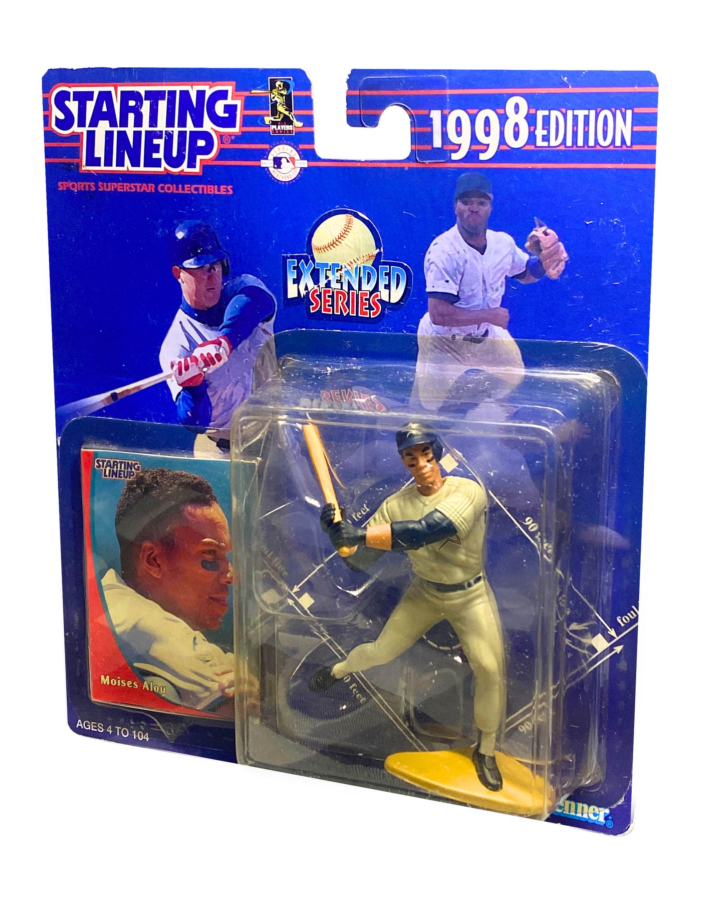 1998 Edition Kenner Starting Lineup -  Moises Alou - Figure On Display Card