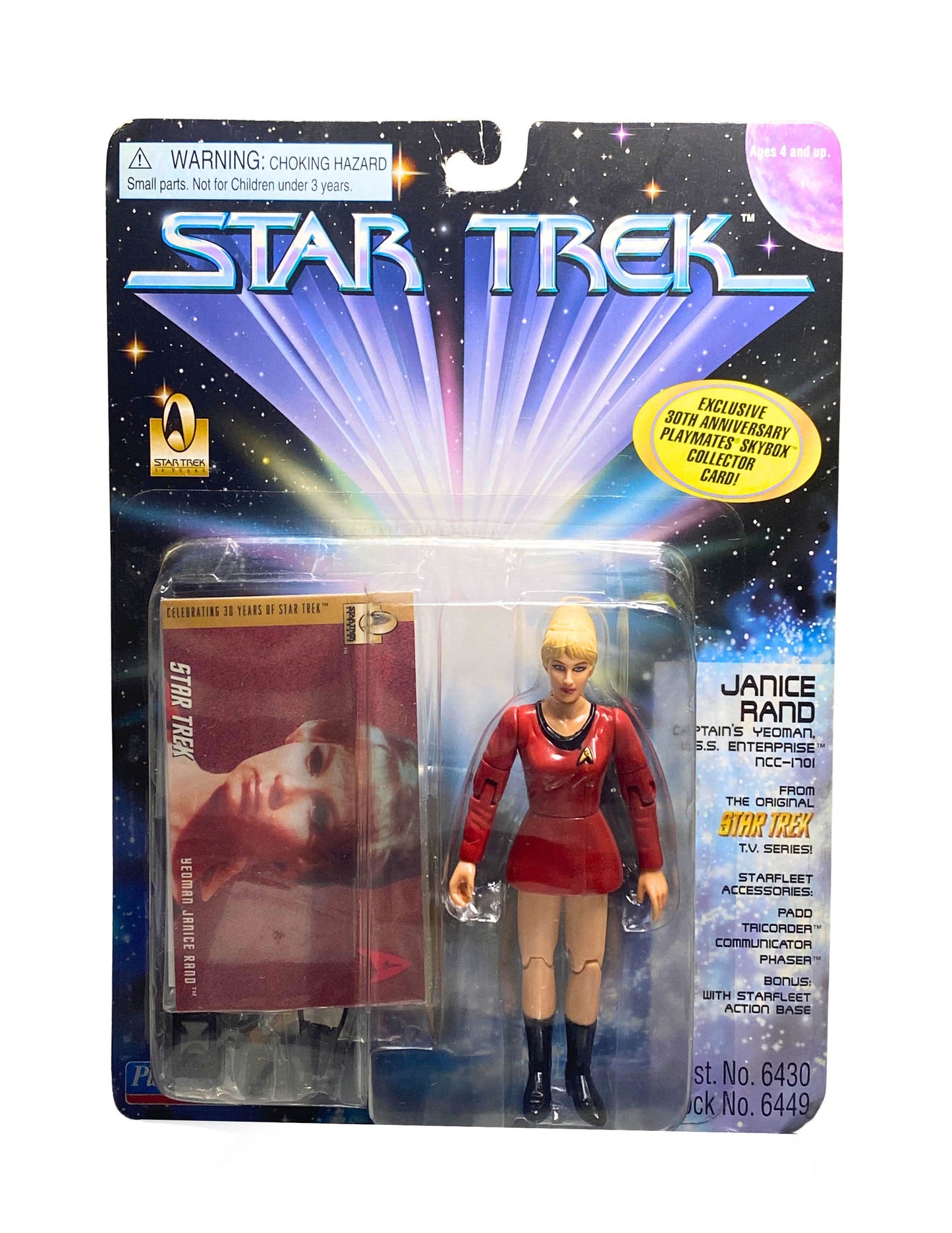 Vintage 1996 Star Trek Yeoman Janice Rand Action Figure #6449 Playmates