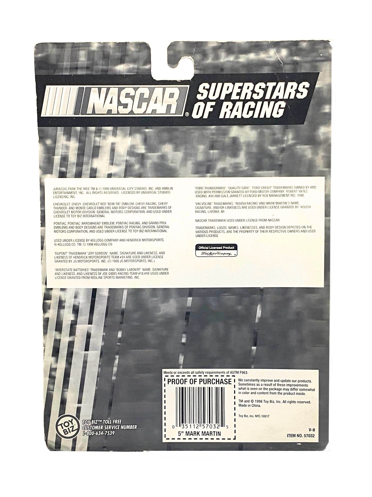 Mark Martin Nascar Superstars Of Racing Special Edition 5” Figure